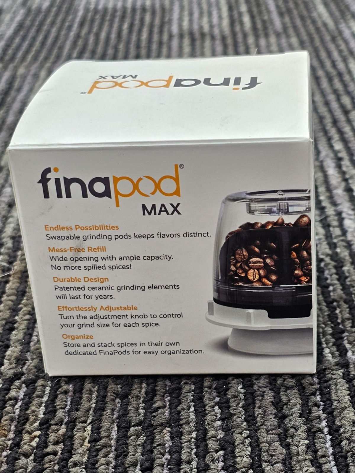 Finamill Finapod MAX Pod Grinds Spice Grinder Adjustable