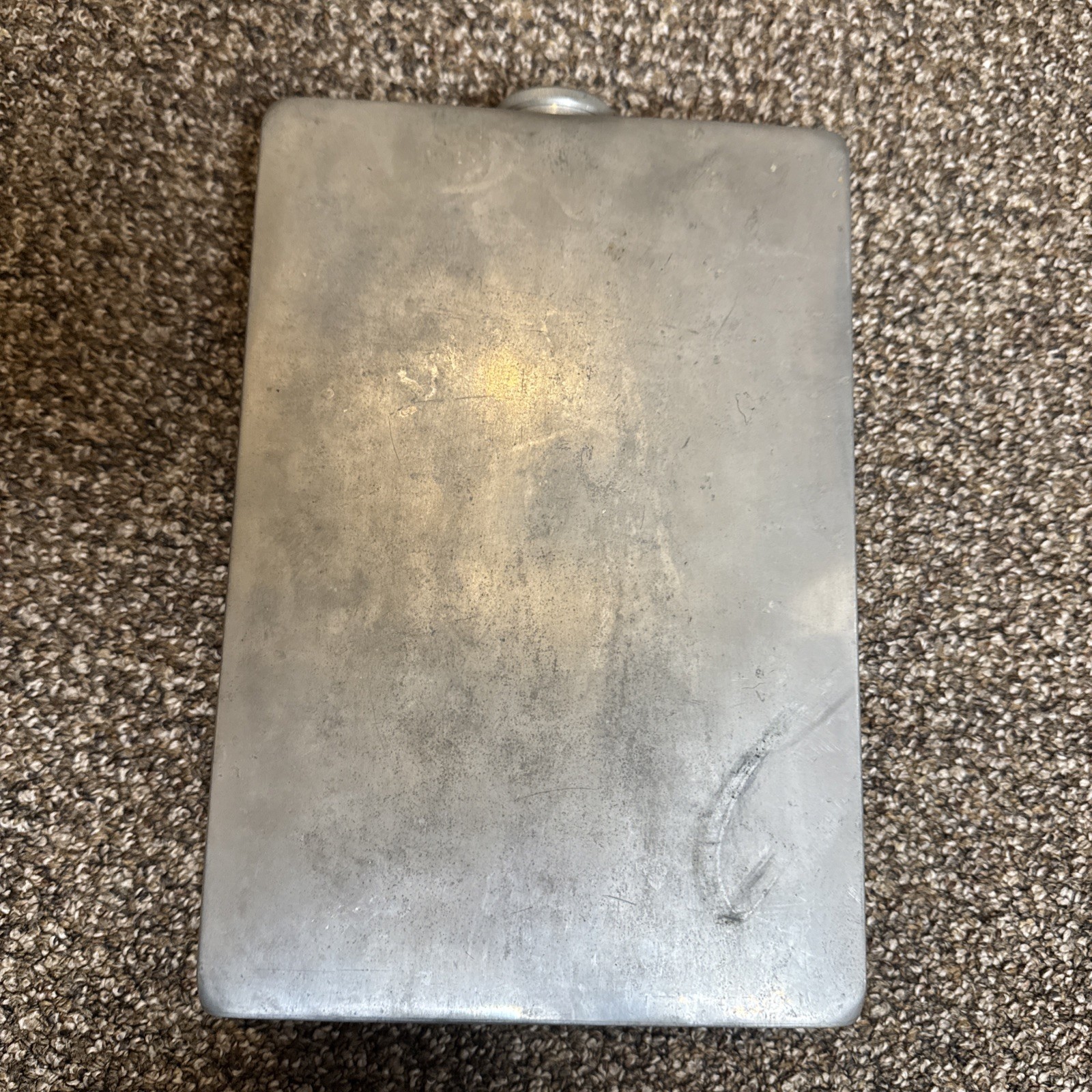 Abercrombie & Fitch Leather Prohibition Bootlegger Briefcase Liquor Flask 2x64oz