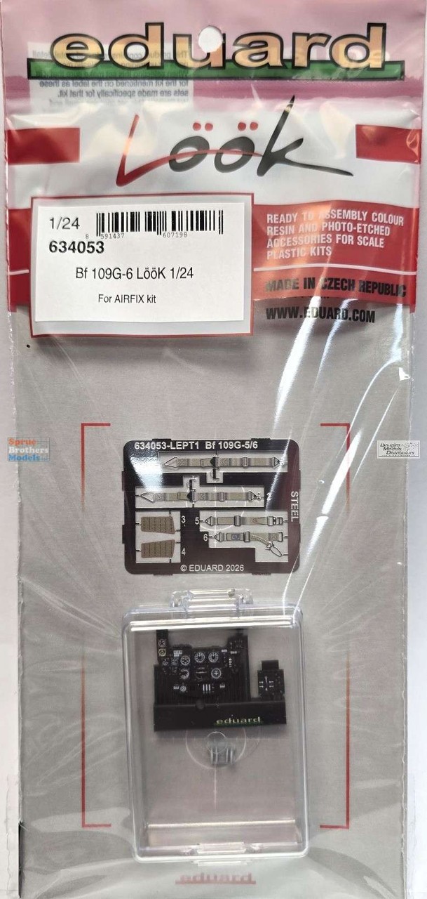 EDU634053 1:24 Eduard Look - Bf109G-6 Detail Set (AFX kit)