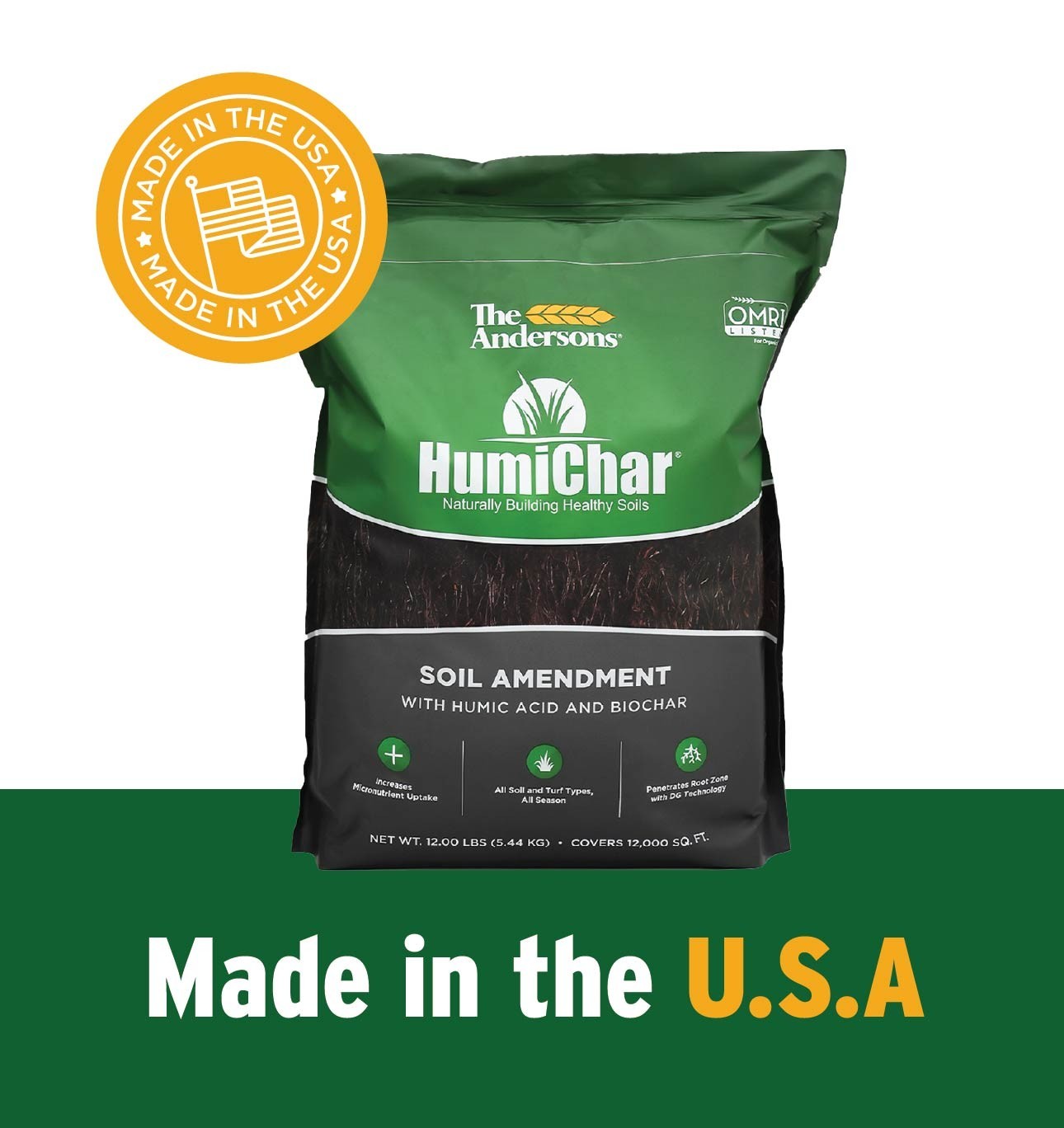 The Andersons HumiChar Organic Soil Amendment with Humic Acid and Biochar 40 lb