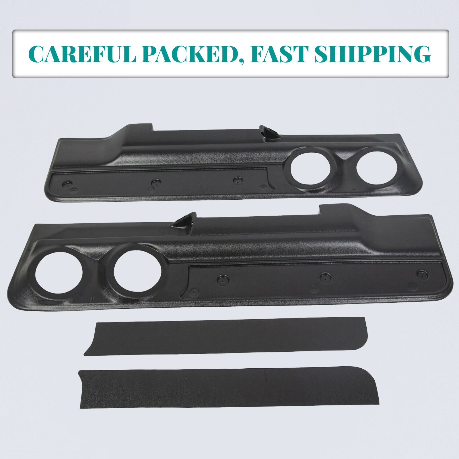 Lower 2-Speaker Door Panel For 1978-88 Monte Carlo Malibu (2dr) & El Camino Set