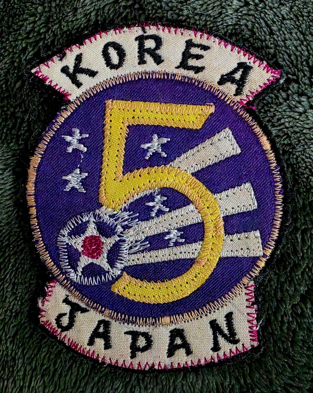 Very Nice Korean Or Japanese Made 5th Air Force Patch