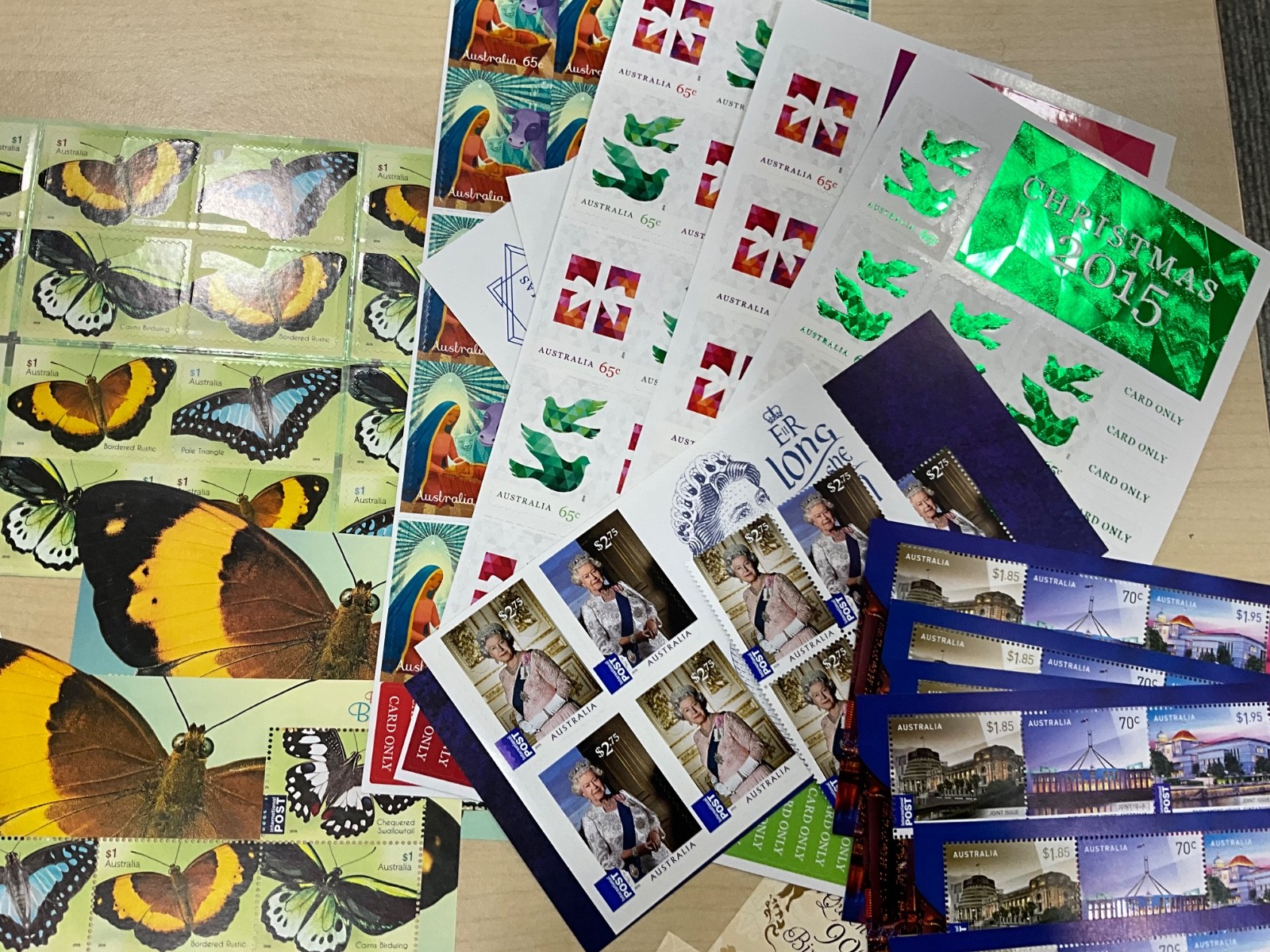 Australia stamps MNH modern Full Gum Face Value $1000+ xx132