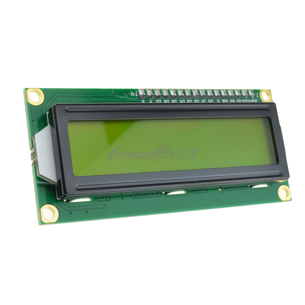 1602 16x2 Character LCD Display Module HD44780 Controller Yellow Blacklight