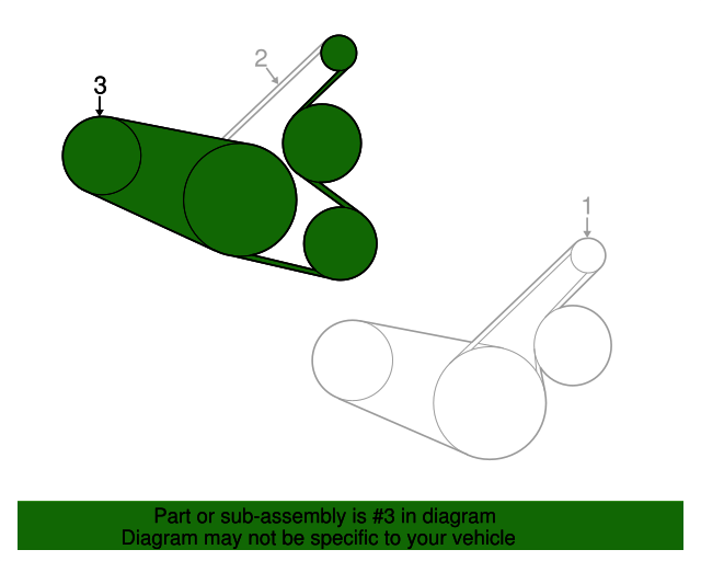 2004-06 Scion xA xB Drive Belt Kit GENUINE OEM PART 90916-02705 90916-02711