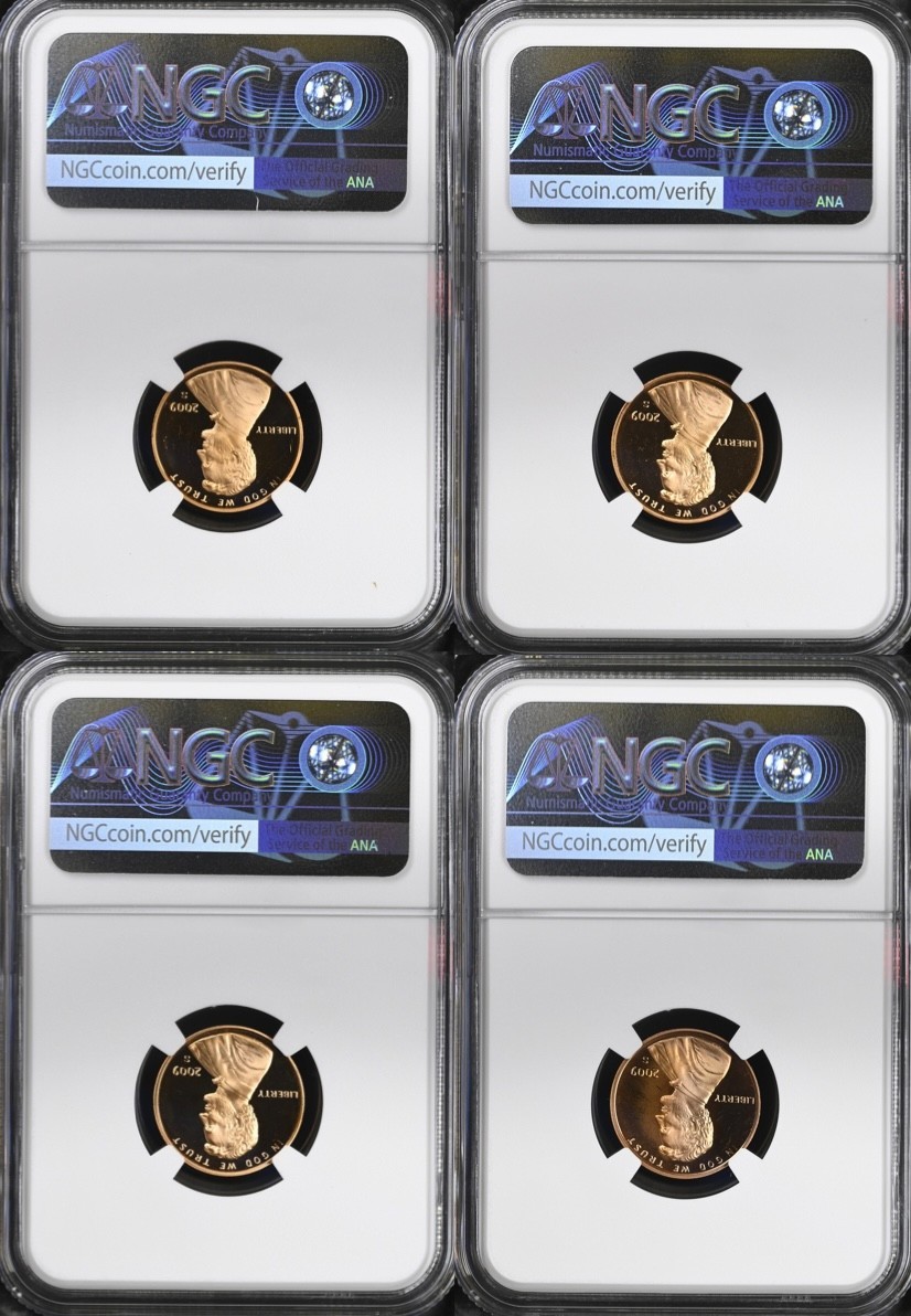 2009 S Bronze Lincoln Proof 1¢ Set PF 68 RD Ultra Cameo