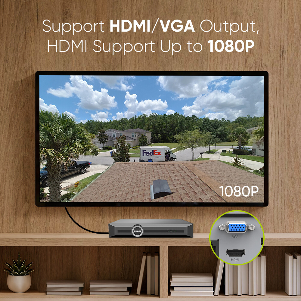 SANNCE 8CH 6MP NVR 3MP Home POE IP Security Camera System Audio Recording CCTV