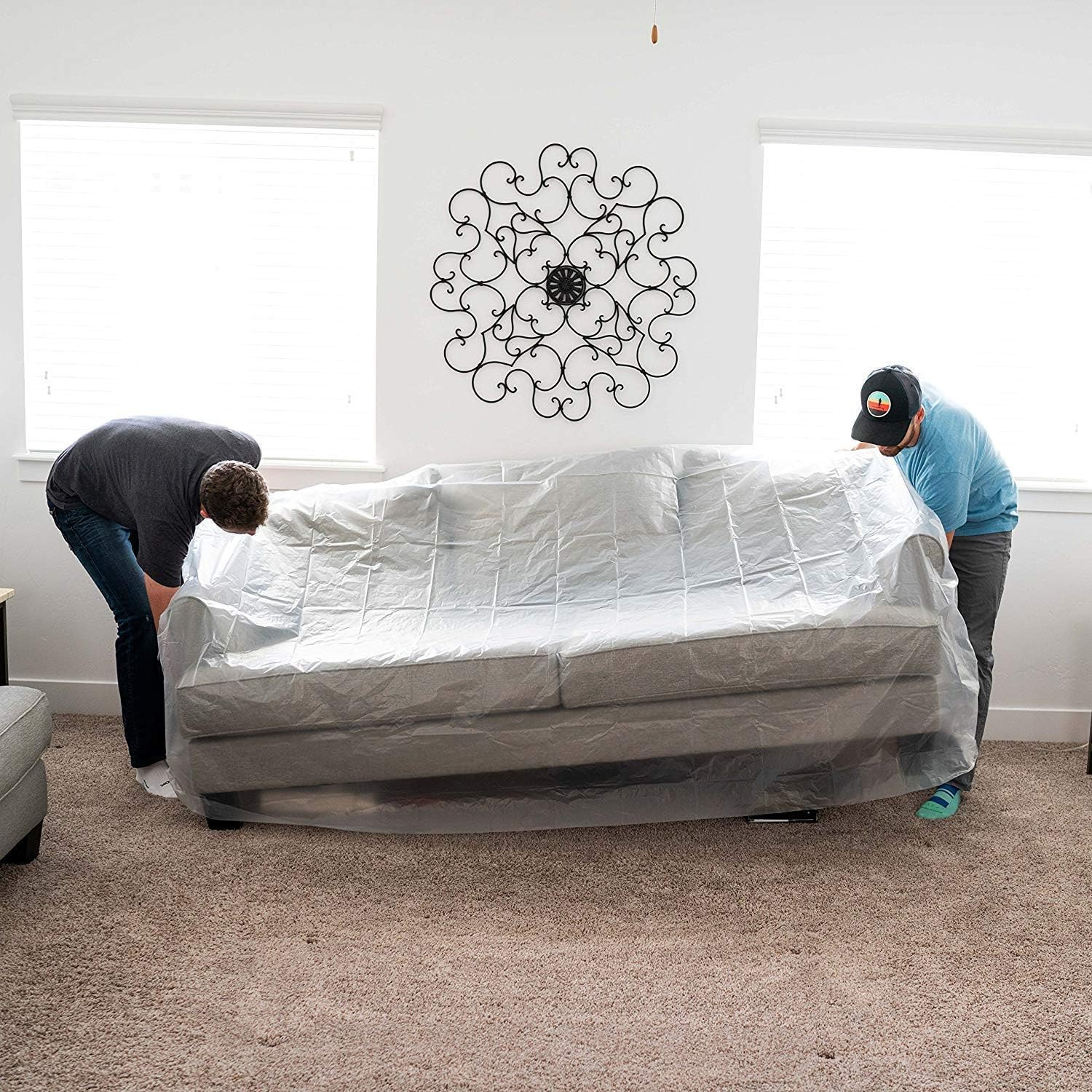 Furniture Cover Plastic Couch Cover Heavy Duty Water Resistant Thick Clear | Sof