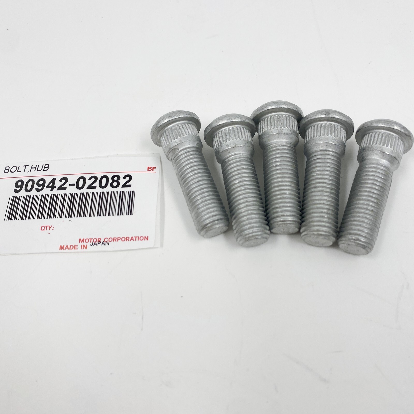 QTY 5 For Toyota Lexus Wheel Lug Stud Bolt Nut 90942-02082 / 90942-02049