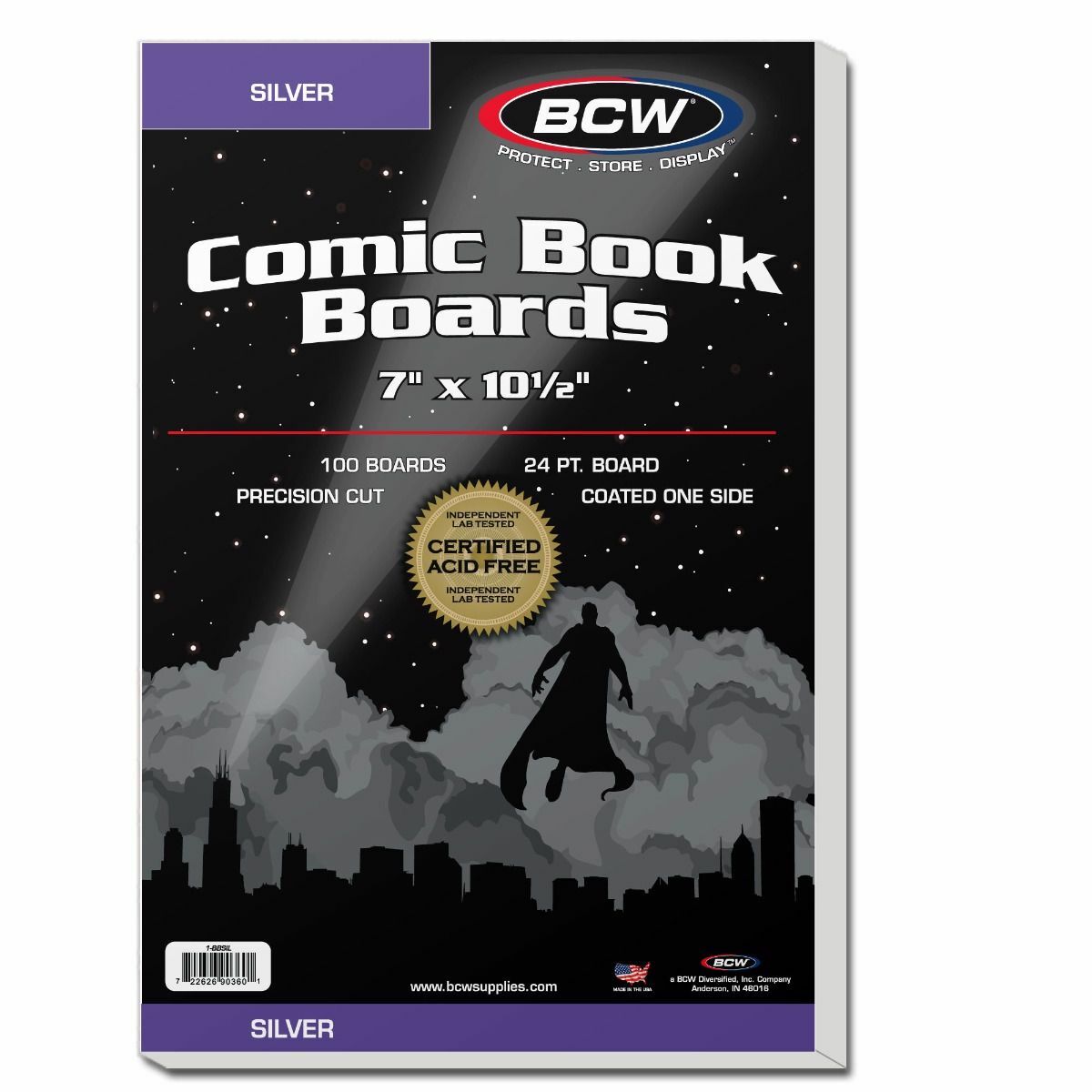 100 New BCW Silver Age Comic Book Bags And Boards - Acid Free - Archival Storage