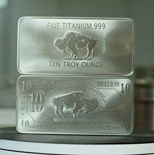 1x 10 Ounce Oz Titanium Buffalo Bar .999 Fine Ti Element one - ten oz