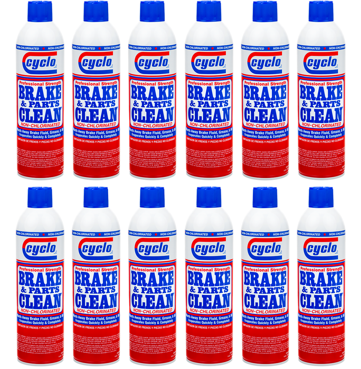 Cyclo Brake and Parts Clean C111C, Non-Chlorinated; Case of 12 - 14 Oz Cans