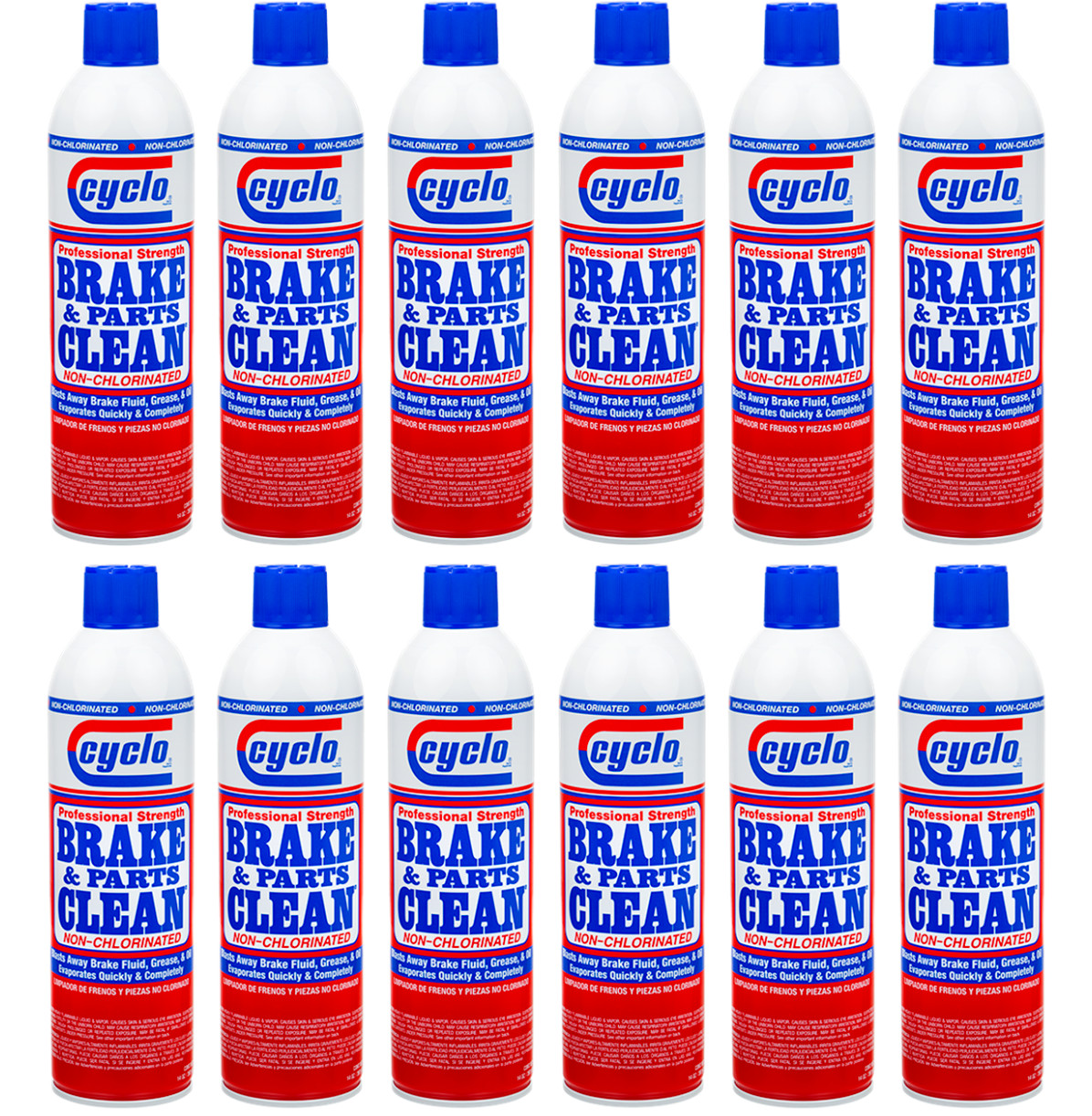 Cyclo Brake and Parts Cleaner Aerosol Non-Chlorinated Case of 12 - 14 Oz Cans