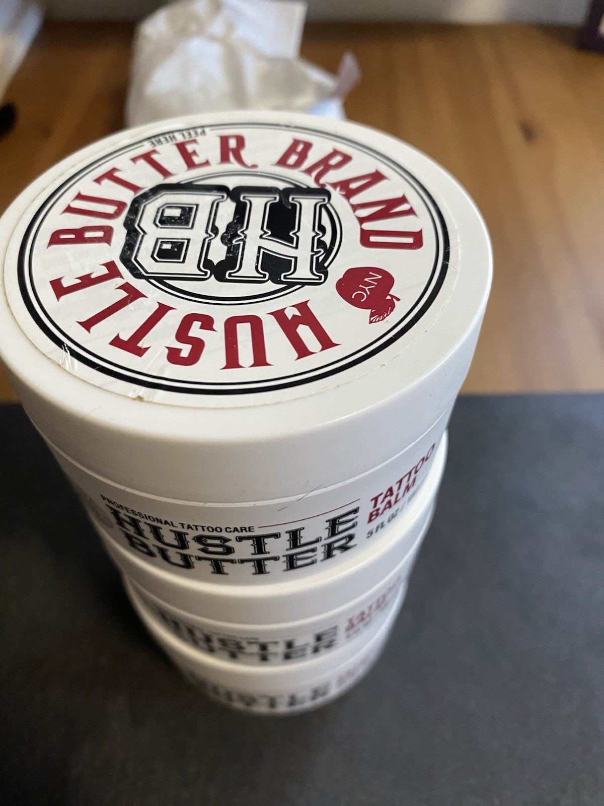 Hustle Butter Brand Tattoo Balm 5oz Professional Tatoo Care Lot Of 3