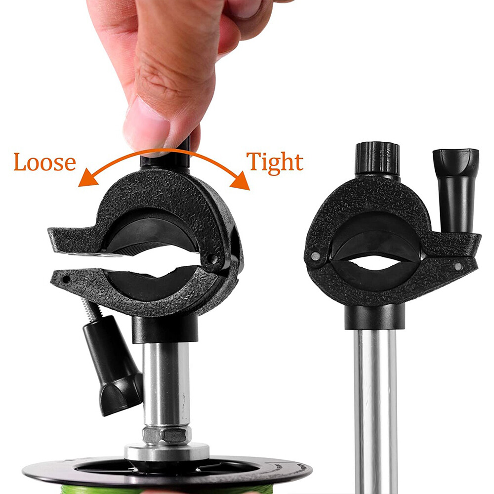 Fishing Line Spooler Fishing Rod Reel Spooling Station System Fishing Pole Clamp