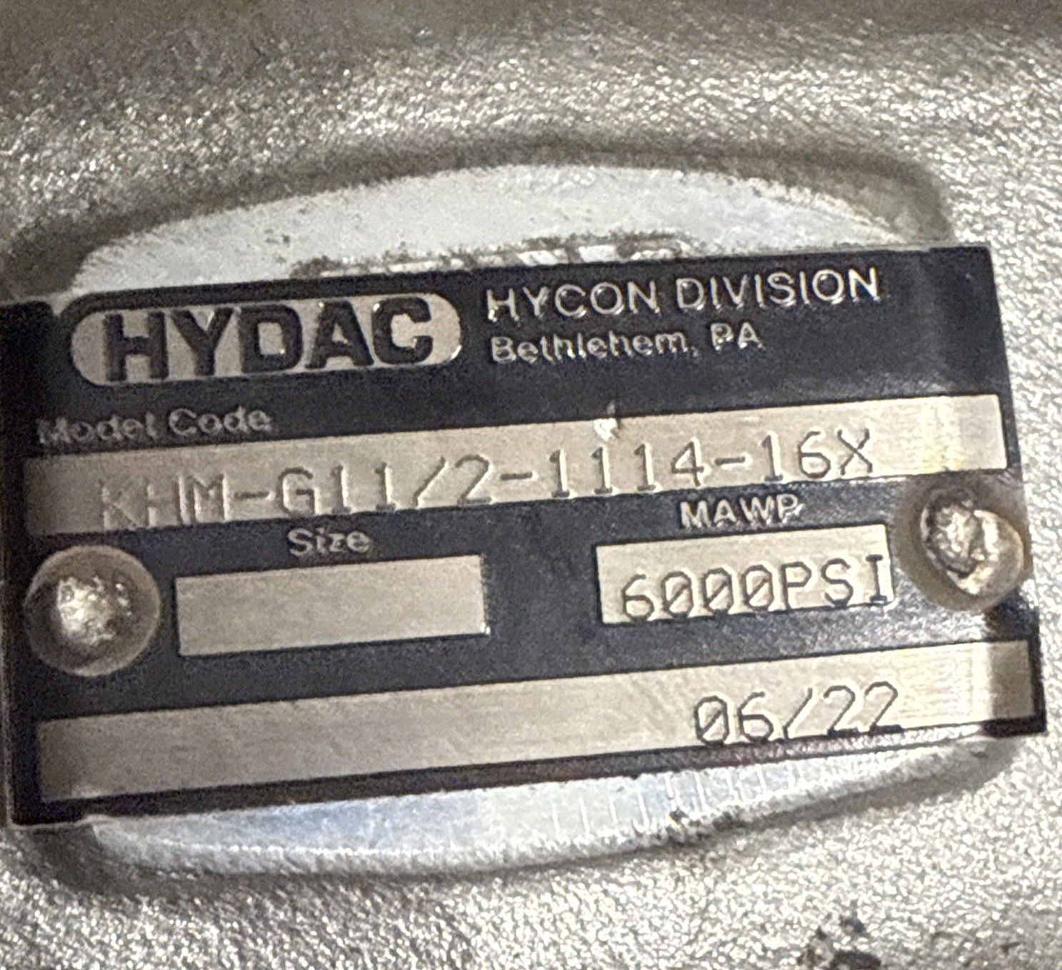Genuine New Hydac KHM-32NPT-1114 Ball Valve 1-1/2" 6000psi PN 420 bar