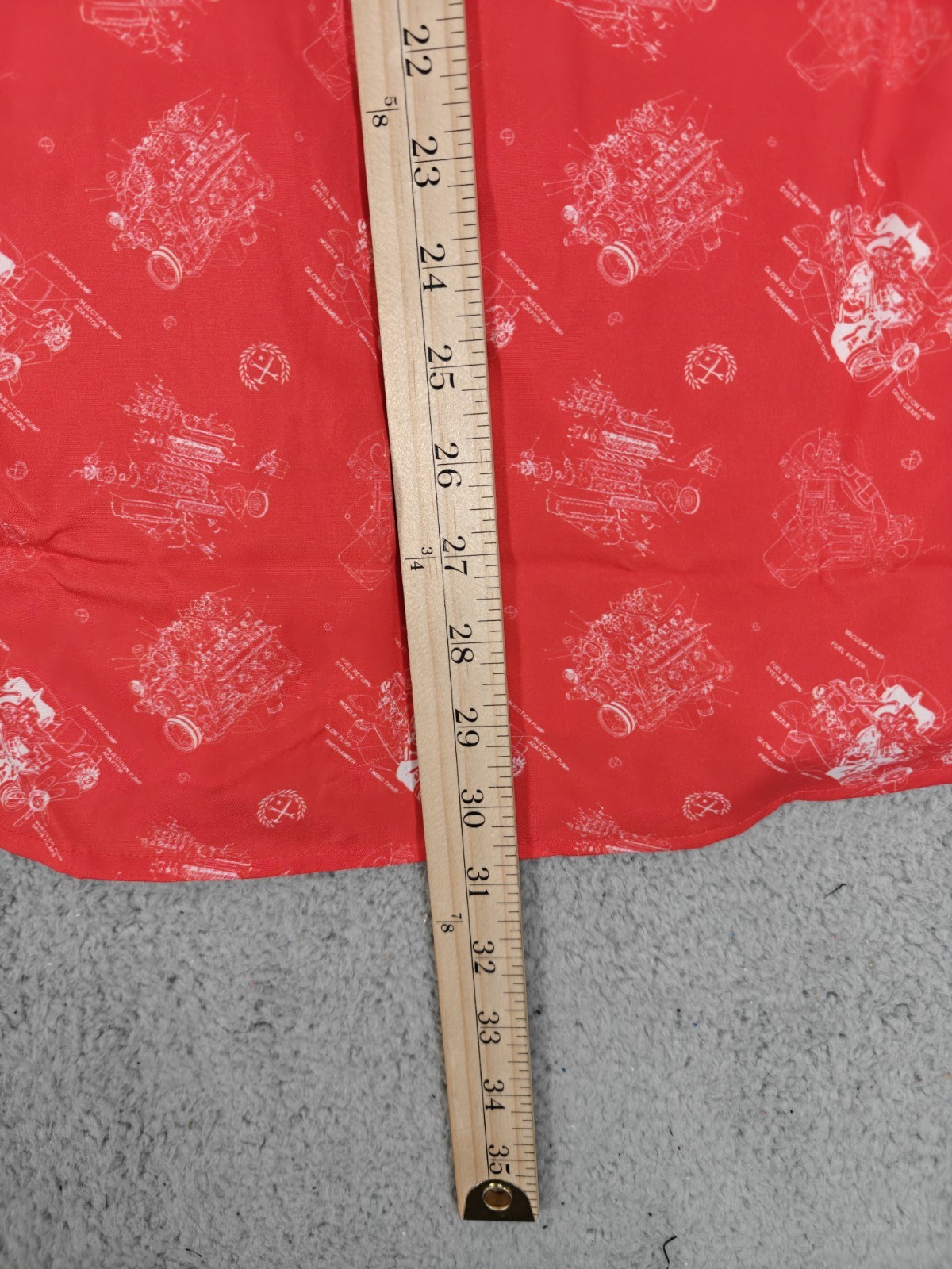 Dixxon Flannel Co The 350 Engine Party Shirt Men's Medium Red