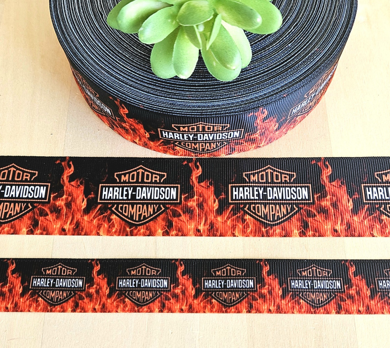 5/8, 7/8 & 1.5" (1 YD) Grosgrain Ribbon Biker Motorcycle Harley