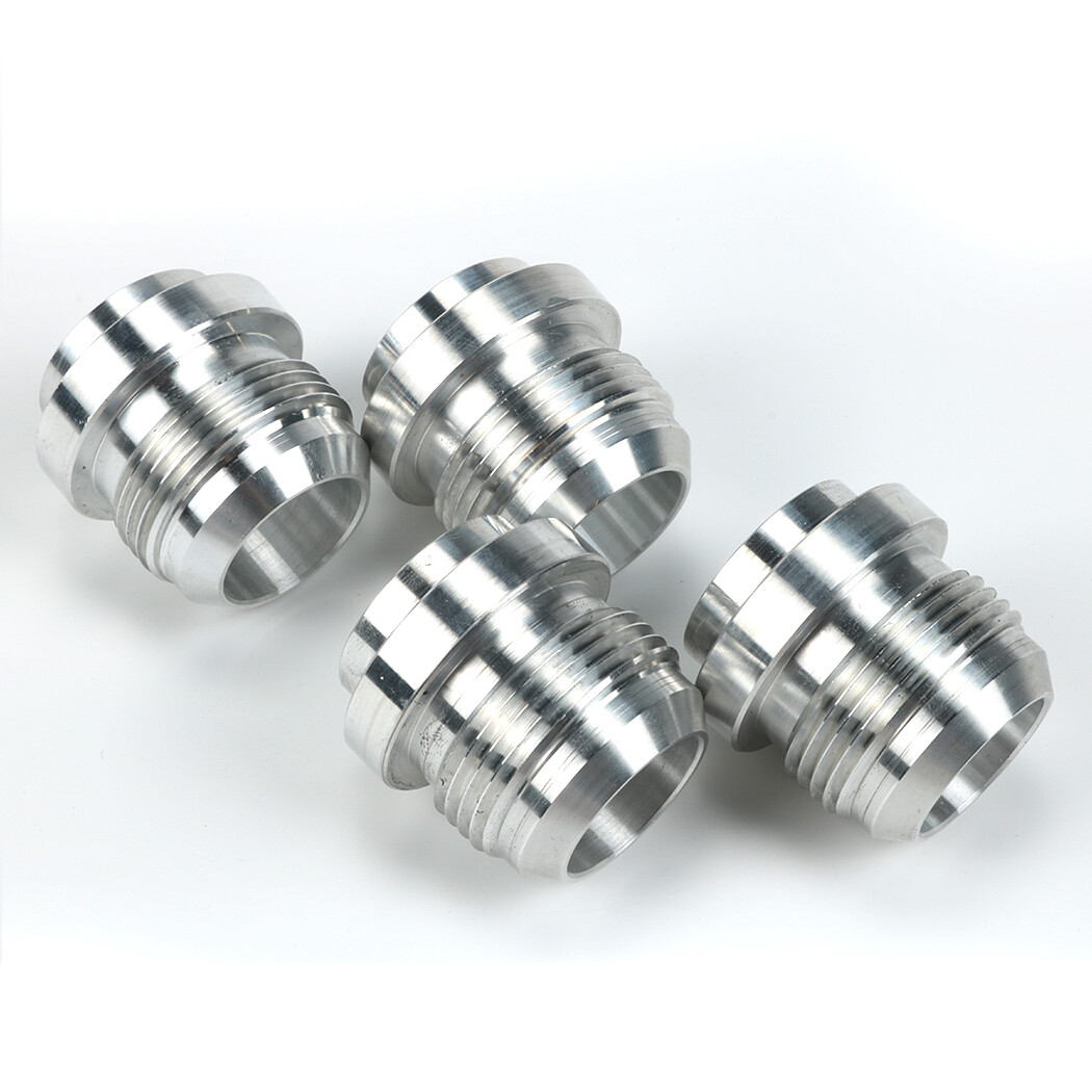 An16, 16 An Male Billet 6061t6 Aluminum Weld On Fitting Bung Qty:4
