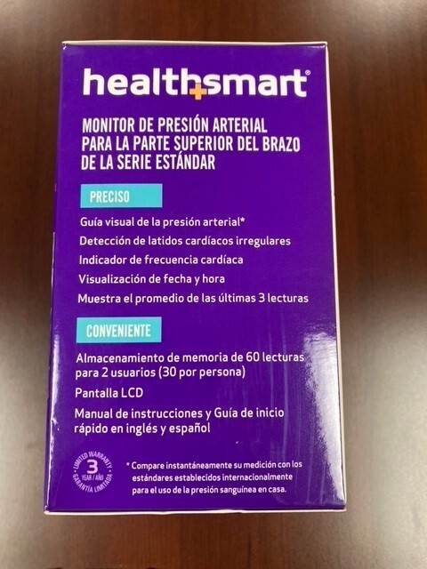 NEW! Health Smart Upper Arm Blood Pressure Monitor with LCD Display