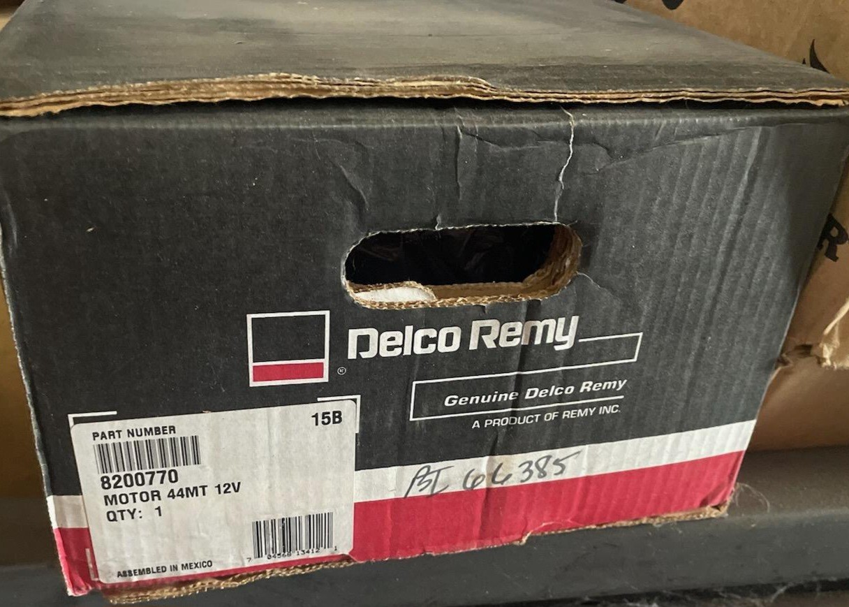 GENUINE NEW DELCO REMY  12V 44MT STARTER 8200770 REPLACEMENT 8200433