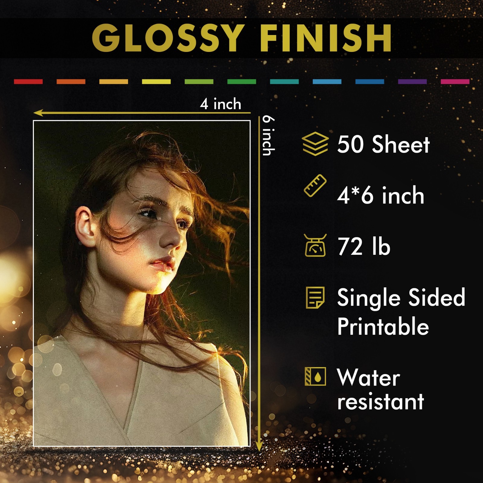 Lot A-SUB Premium Inkjet Glossy Photo Paper 72lb - 4x6 5x7 8.5x11 11x17 13x19