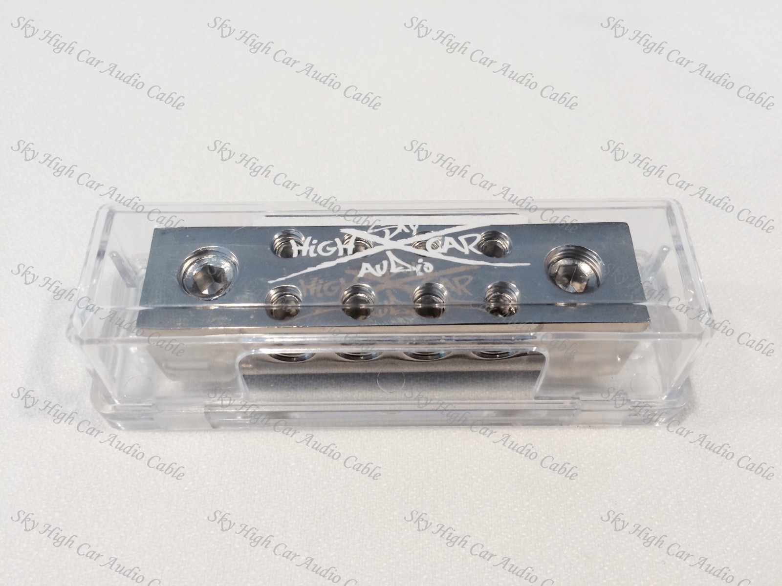 Sky High Car Audio (2) 1/0 gauge to (8) 8 ga Distribution Block Car Audio Distro