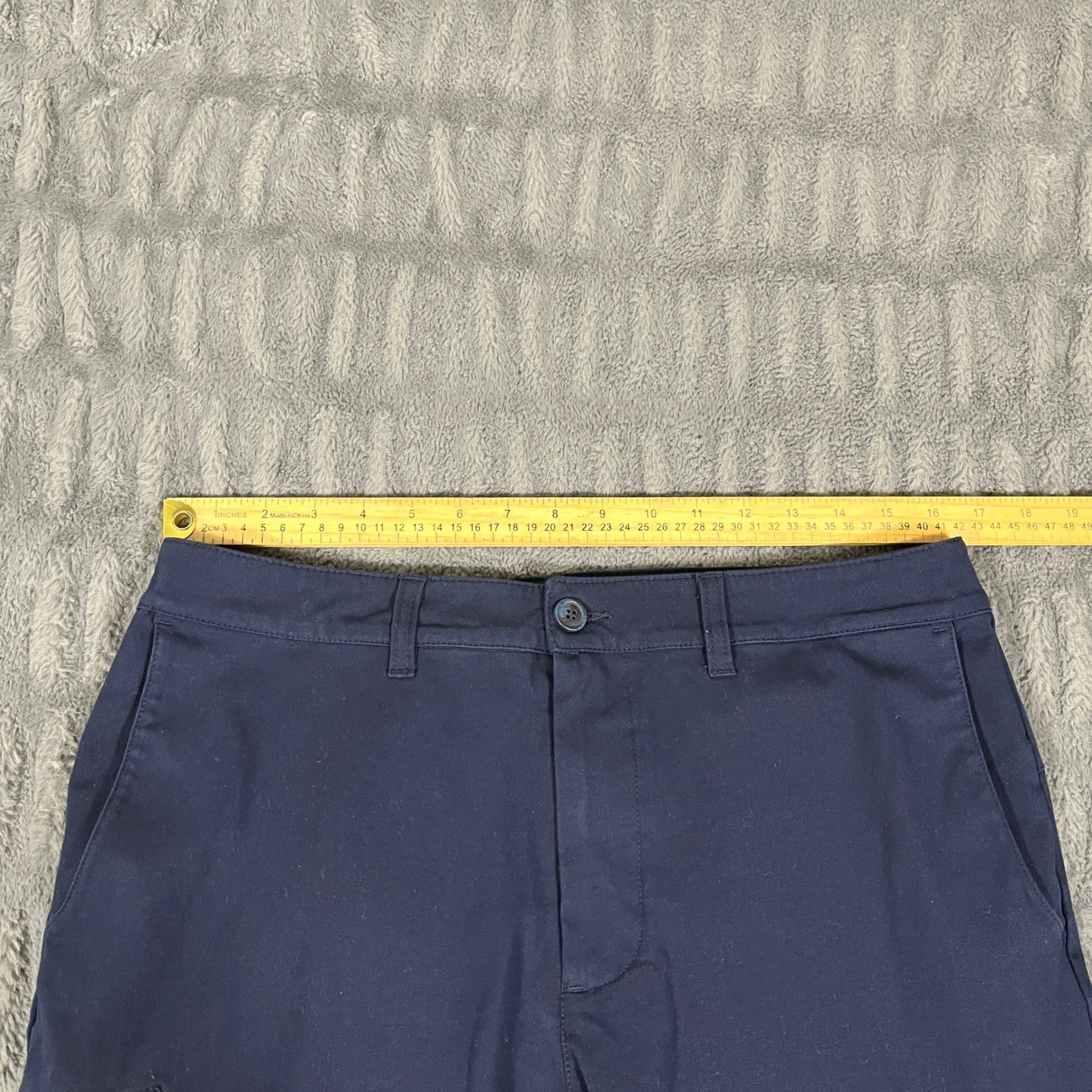 Chef Works Mens Navy Blue Cargo Work Pants Size 34x32 Flat Front Utility