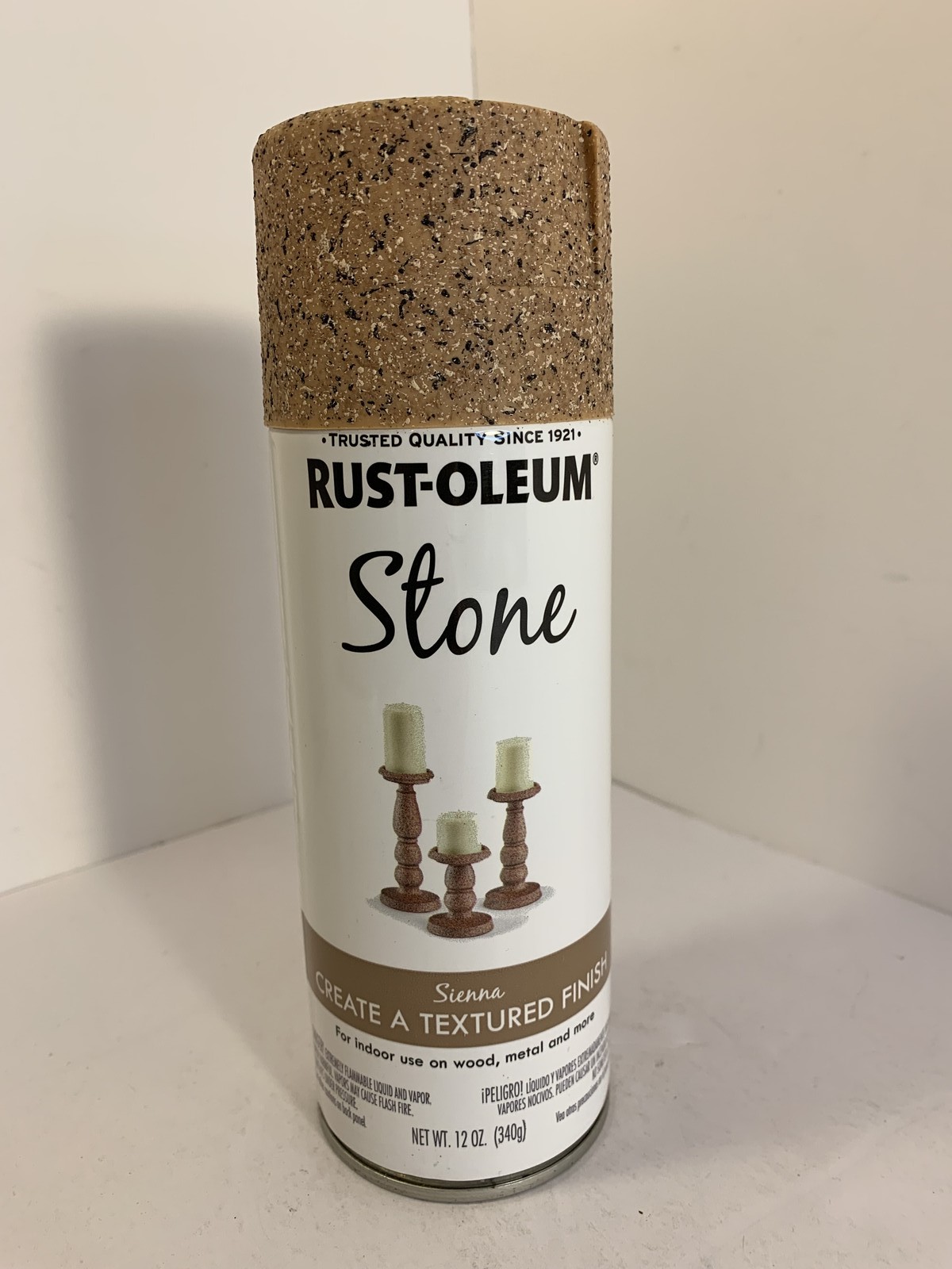 Rust-Oleum Stone Textured Finish Spray Paint - Sienna - 12 oz - Indoor Use