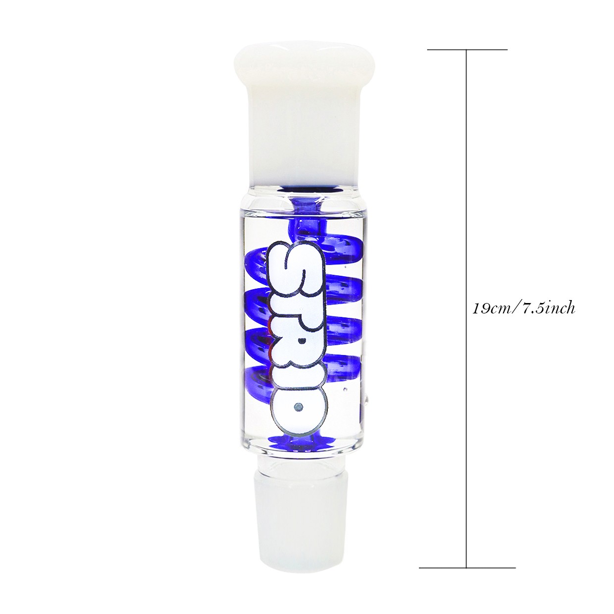 14inch Hookah Freezable Glycerin Glass Bongs Water pipes Perc &14mm glass bowls