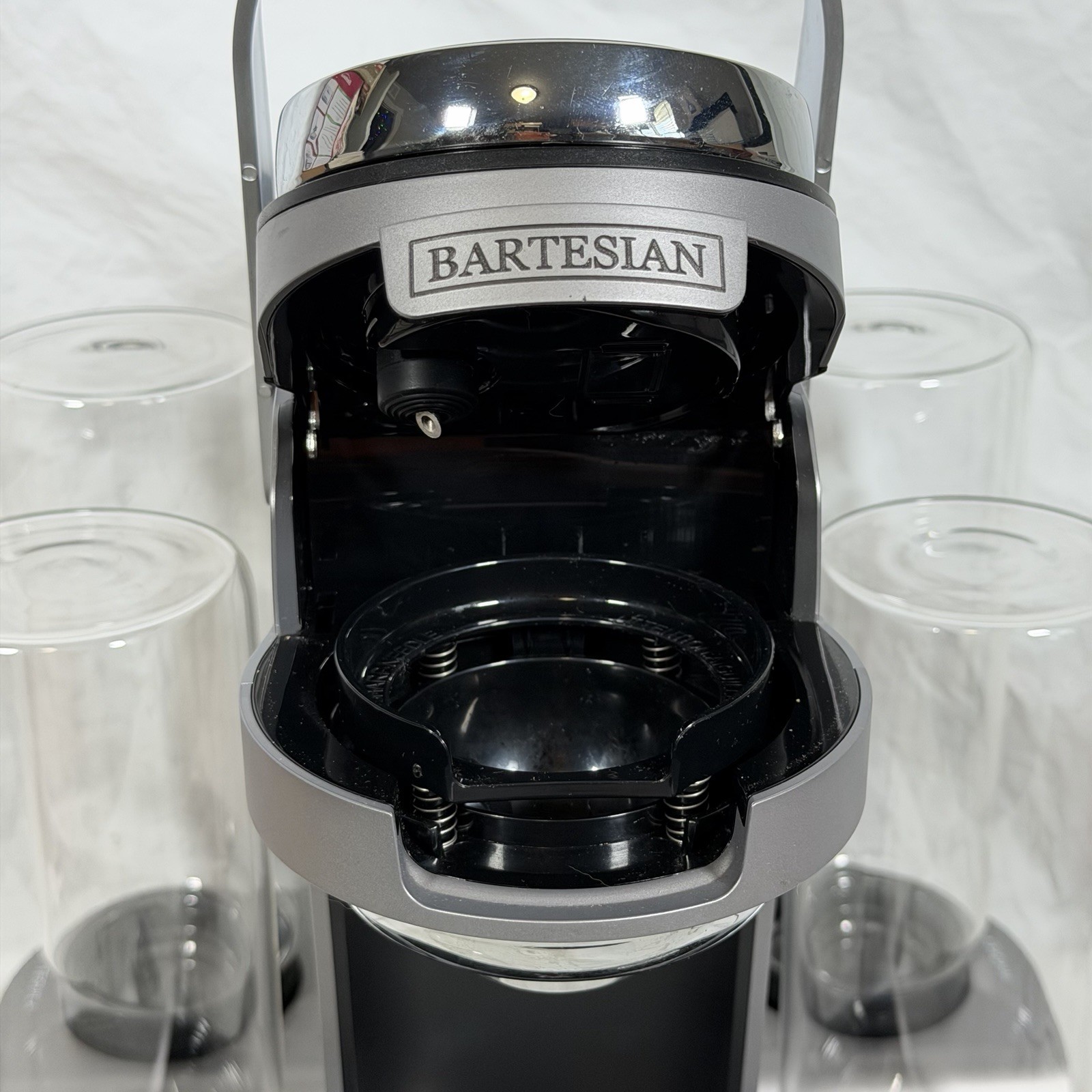 Bartesian 55306 Premium Pro Cocktail Machine Complete Keys Bottles Tested Clean