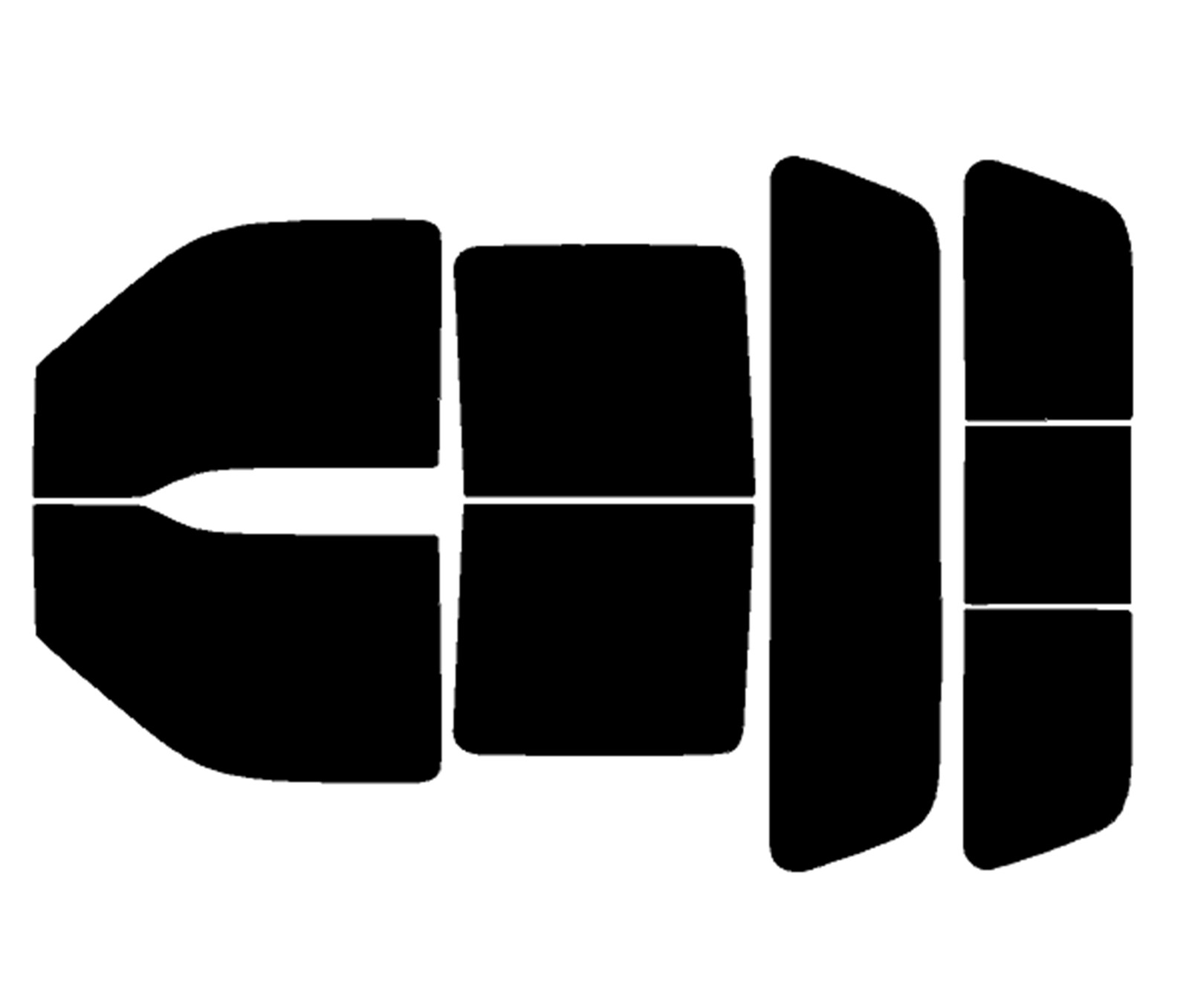 PreCut 2Ply Window Tint Film Kit For ALL Ford F250/F350/F450/F550 Crew Cab