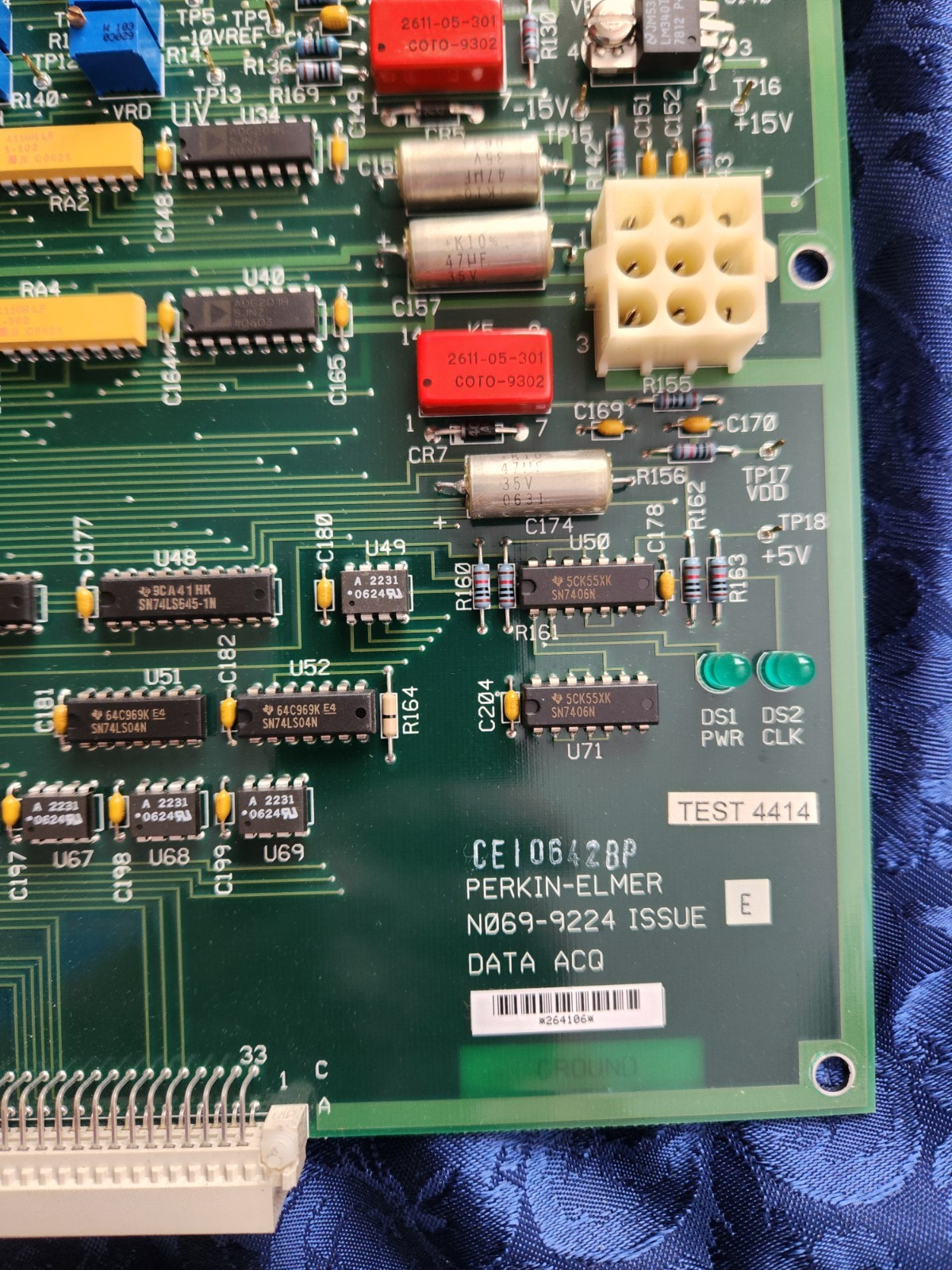 Perkin Elmer Spectrometer Opima 7000 System Boards. NO69-9224 & NO69-9024