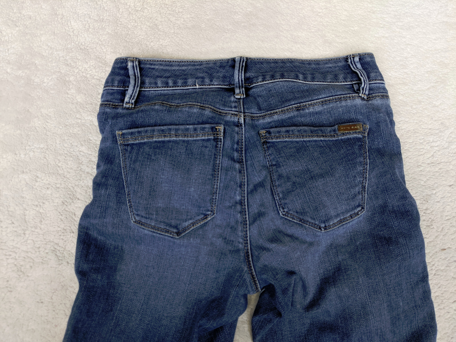 White House Black Market 'The Slim' Womens Petite 0P Blue Jeans Stretch Med Wash