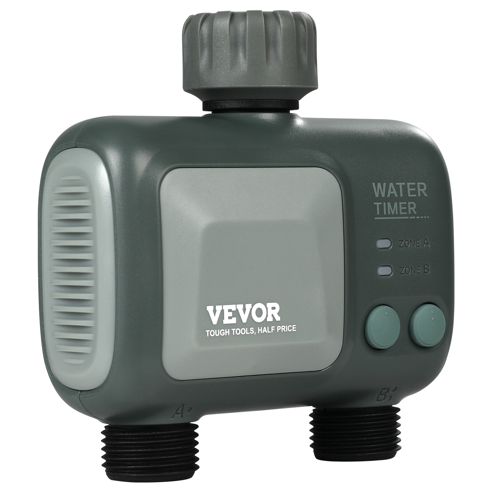 VEVOR WiFi Sprinkler Timer 2 Outlets Smart Hose Faucet Water Timer Bluetooth