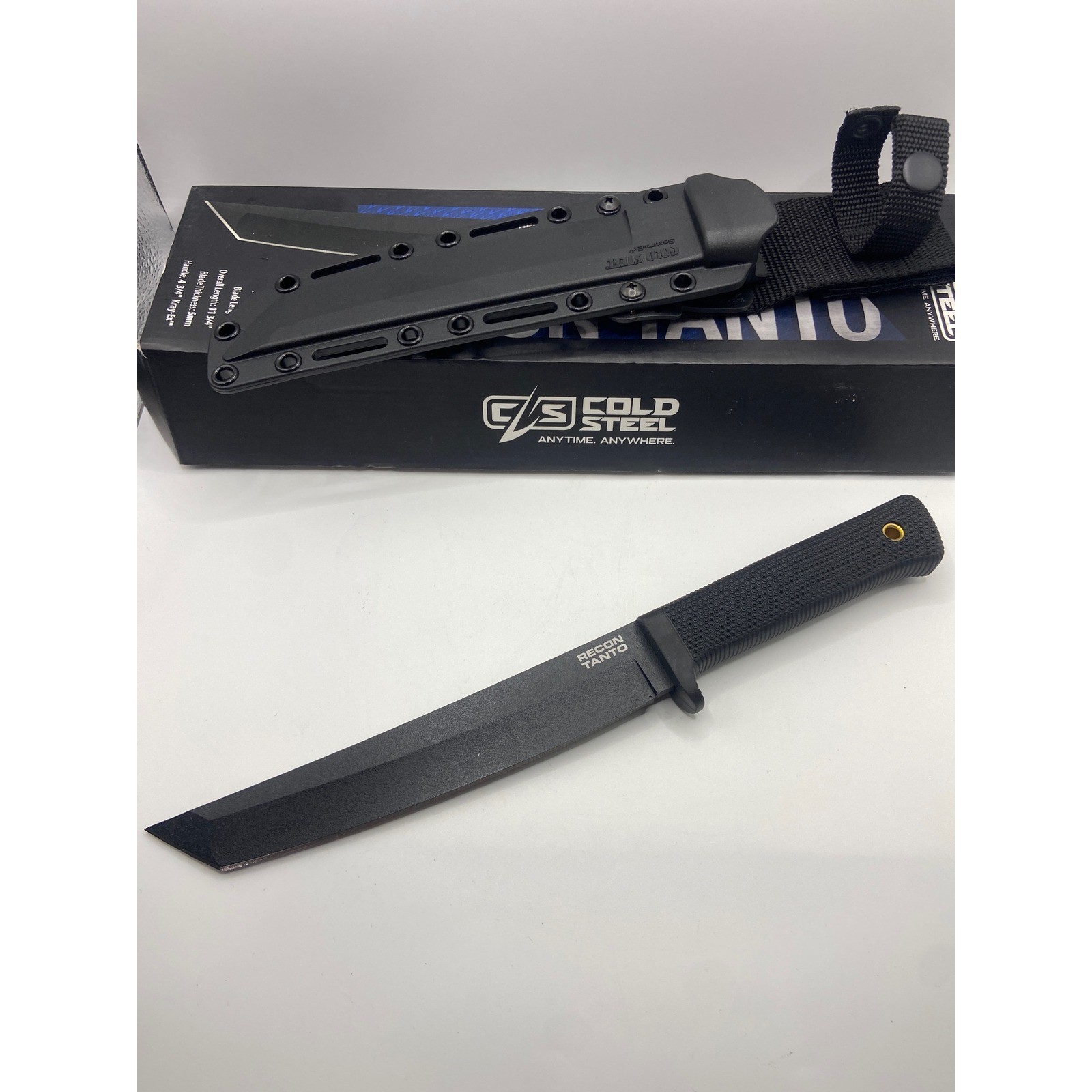 Cold Steel Recon Tanto Fixed Blade Knife SK-5 Steel SecureEx Sheath New