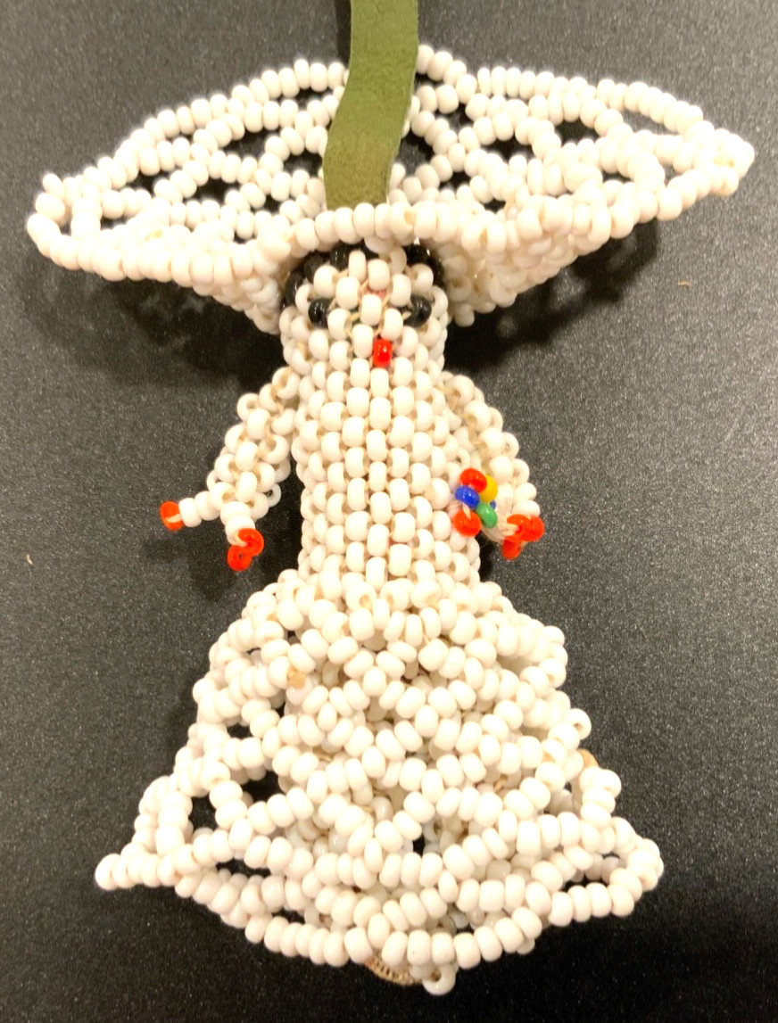 Zuni(?) Beaded Doll - Mid 20th Century - 2.5” -
