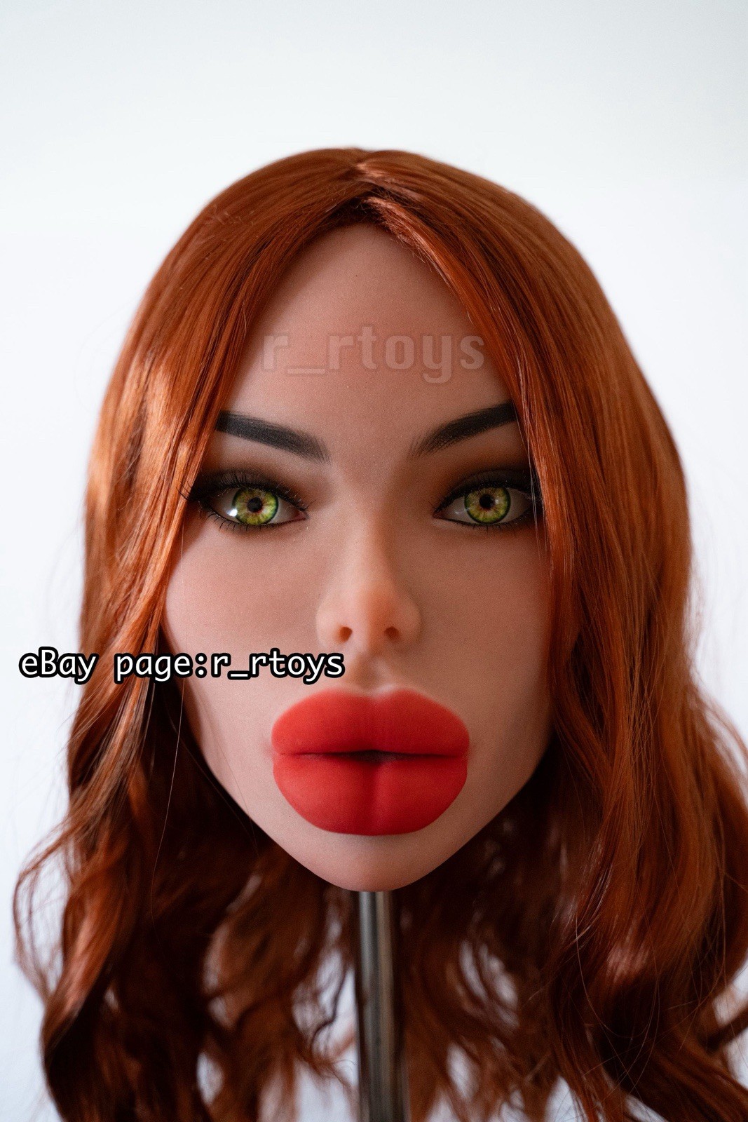 WM Doll BIMBO HEAD #496 WM SEX DOLL HEAD only TAN with BUILT IN TONGUE