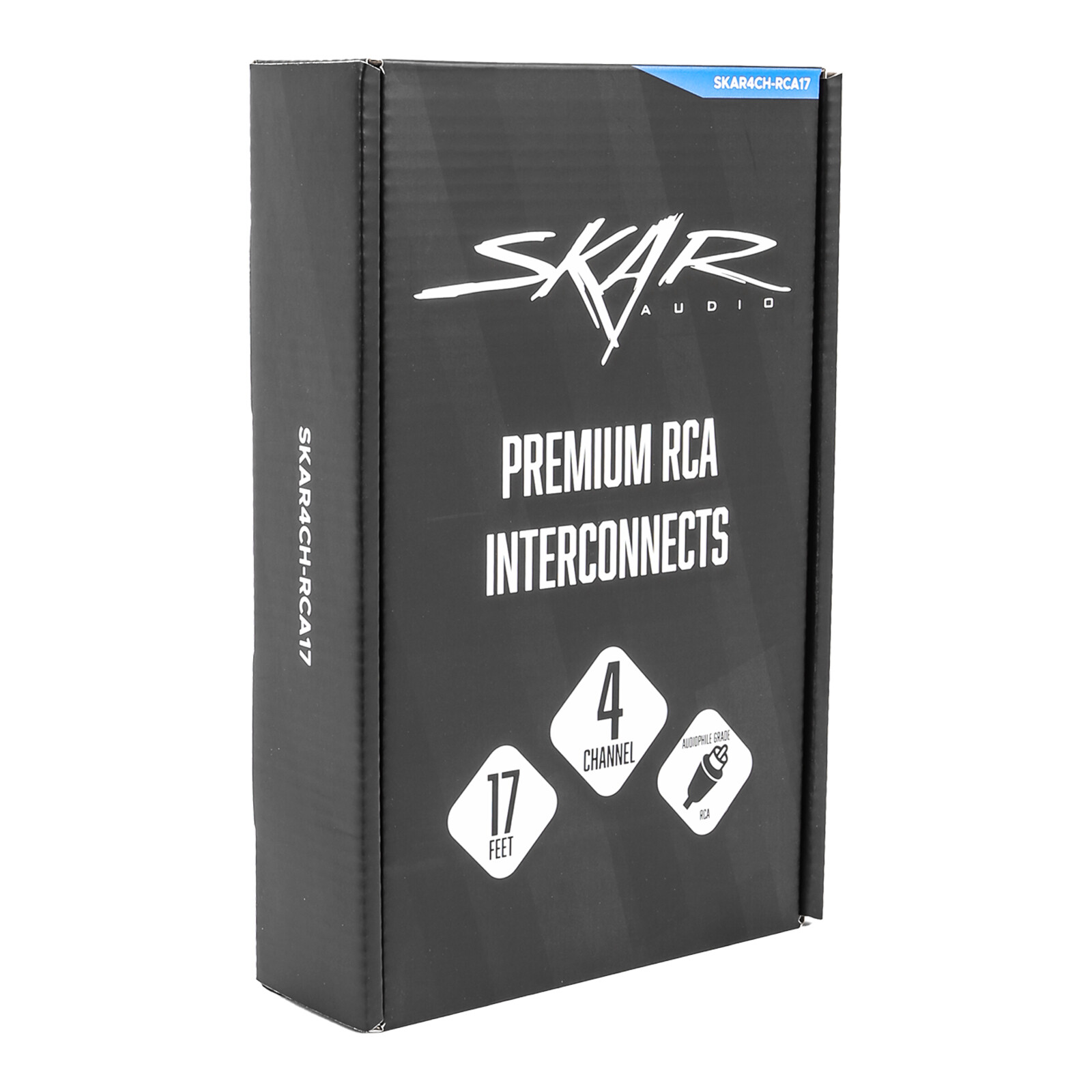 NEW SKAR AUDIO 17 FT 4-CHANNEL TWISTED PAIR AUDIOPHILE GRADE INTERCONNECT CABLE