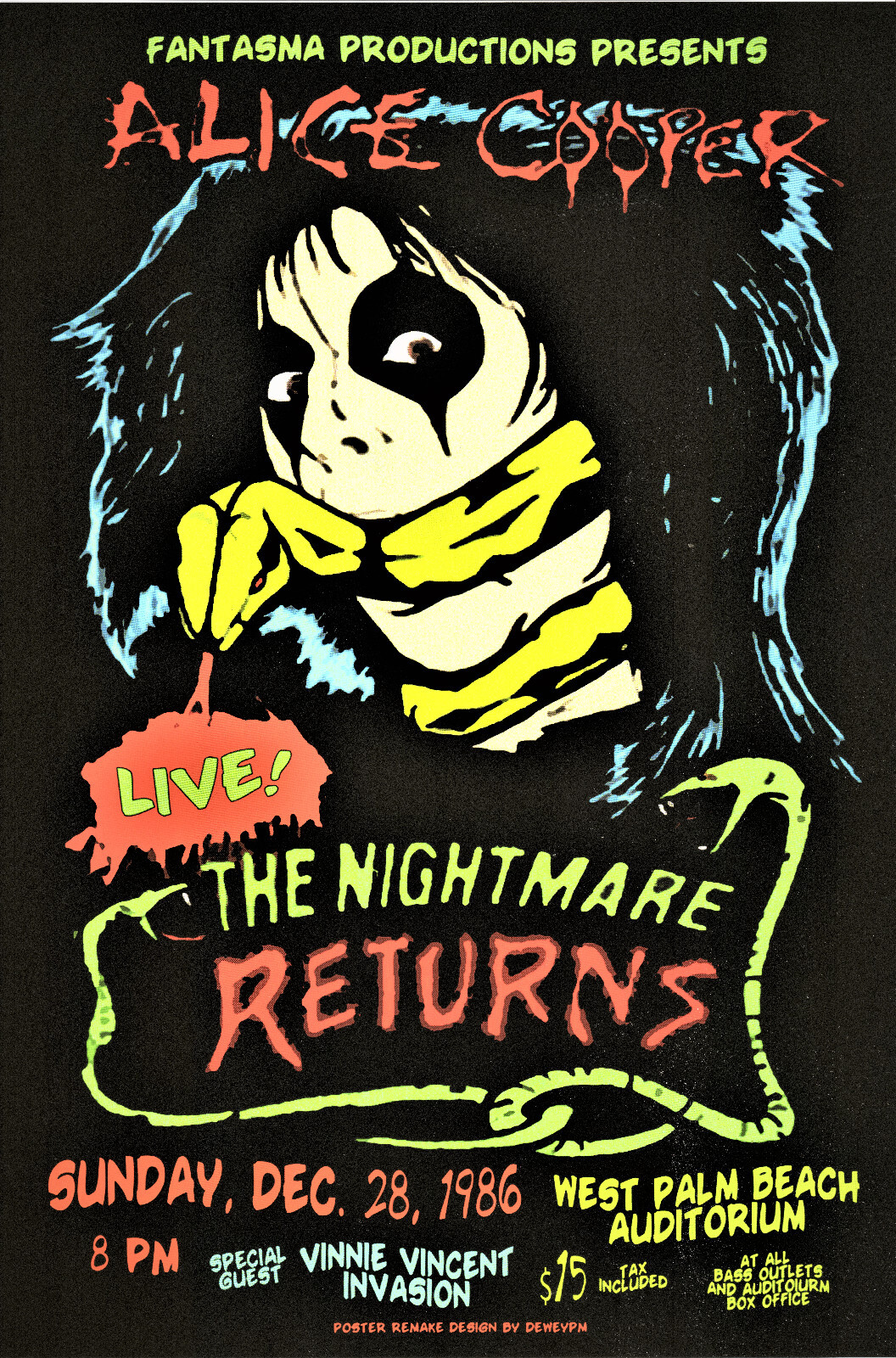Alice Cooper POSTER PRINT 12"x18"
