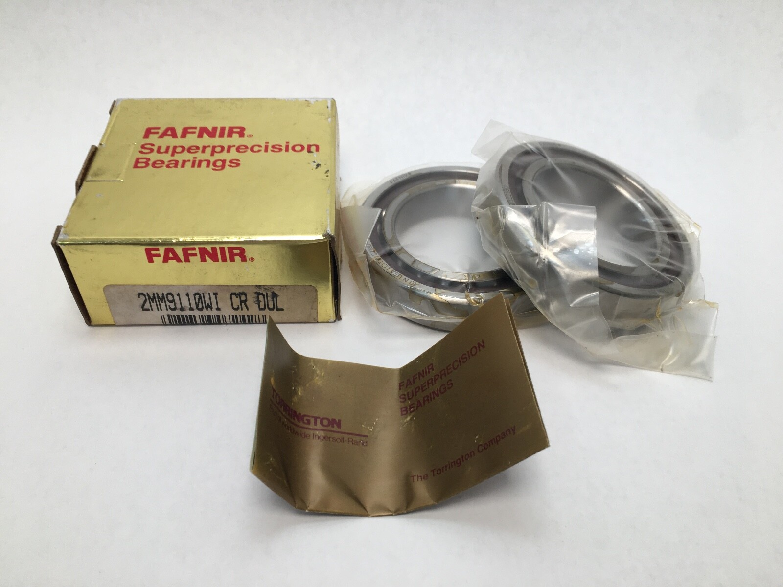 FAFNIR 2MM9110WI-DUL Bearing 50x80x16 mm 2MM 9110 WI CR DUL 7010-C USA 2 Pcs