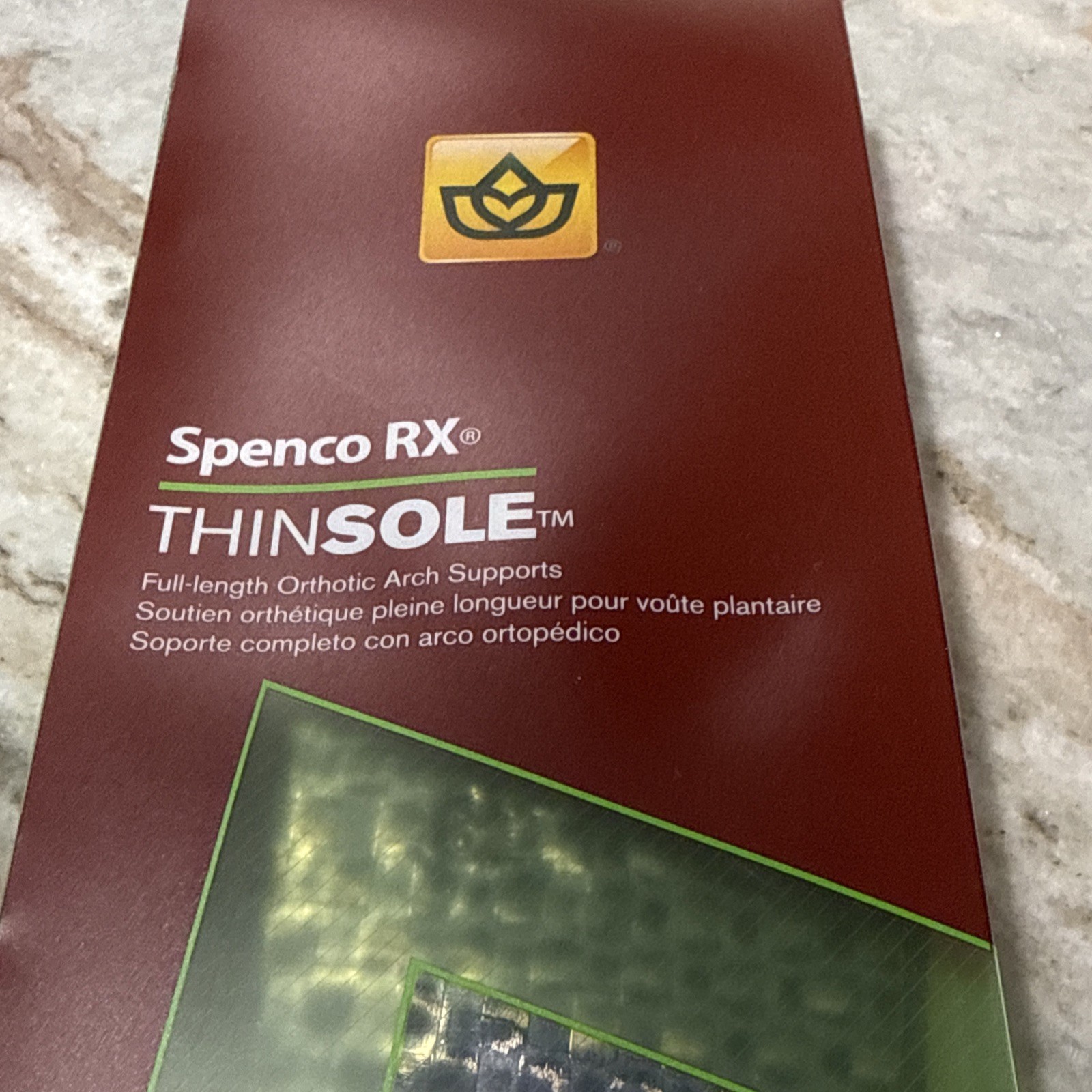 Spenco RX Full Length Orthotic Arch Support Shoe Insoles Men’s 14-15 Thin Sole