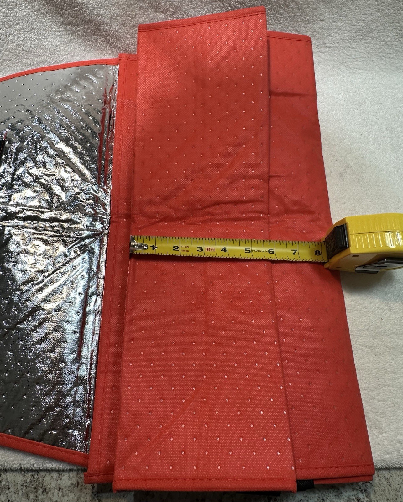 Lot of 4 ~ DOORDASH ~ Large 19x19x5 Insulated Pizza Delivery Bag / Tote ~