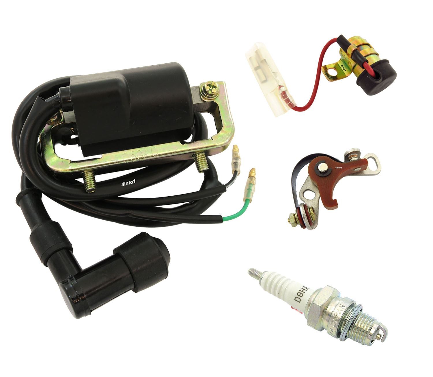 Deluxe Tune Up Kit Honda CM91 CT90 Ignition Coil Condenser Points Spark Plug