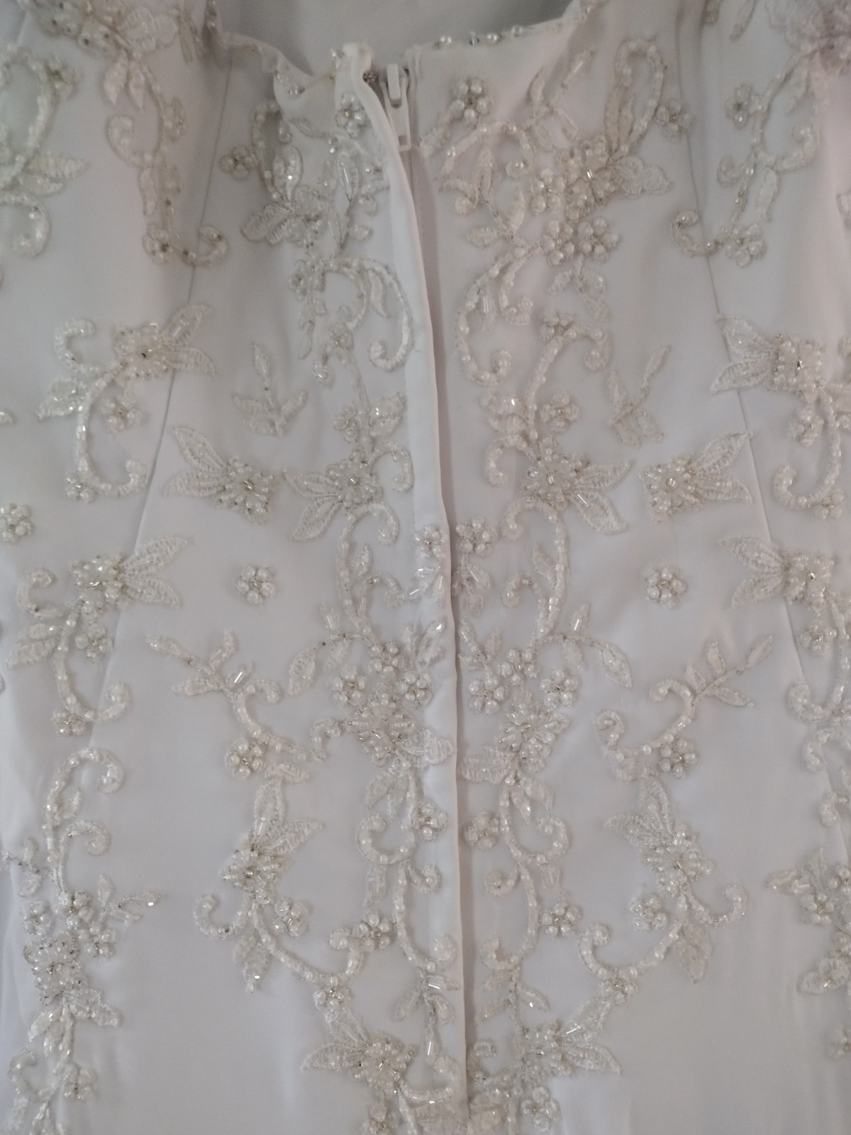 David's Bridal Wedding Dress Size 22 W with Under Slip size L and Bridal Vail