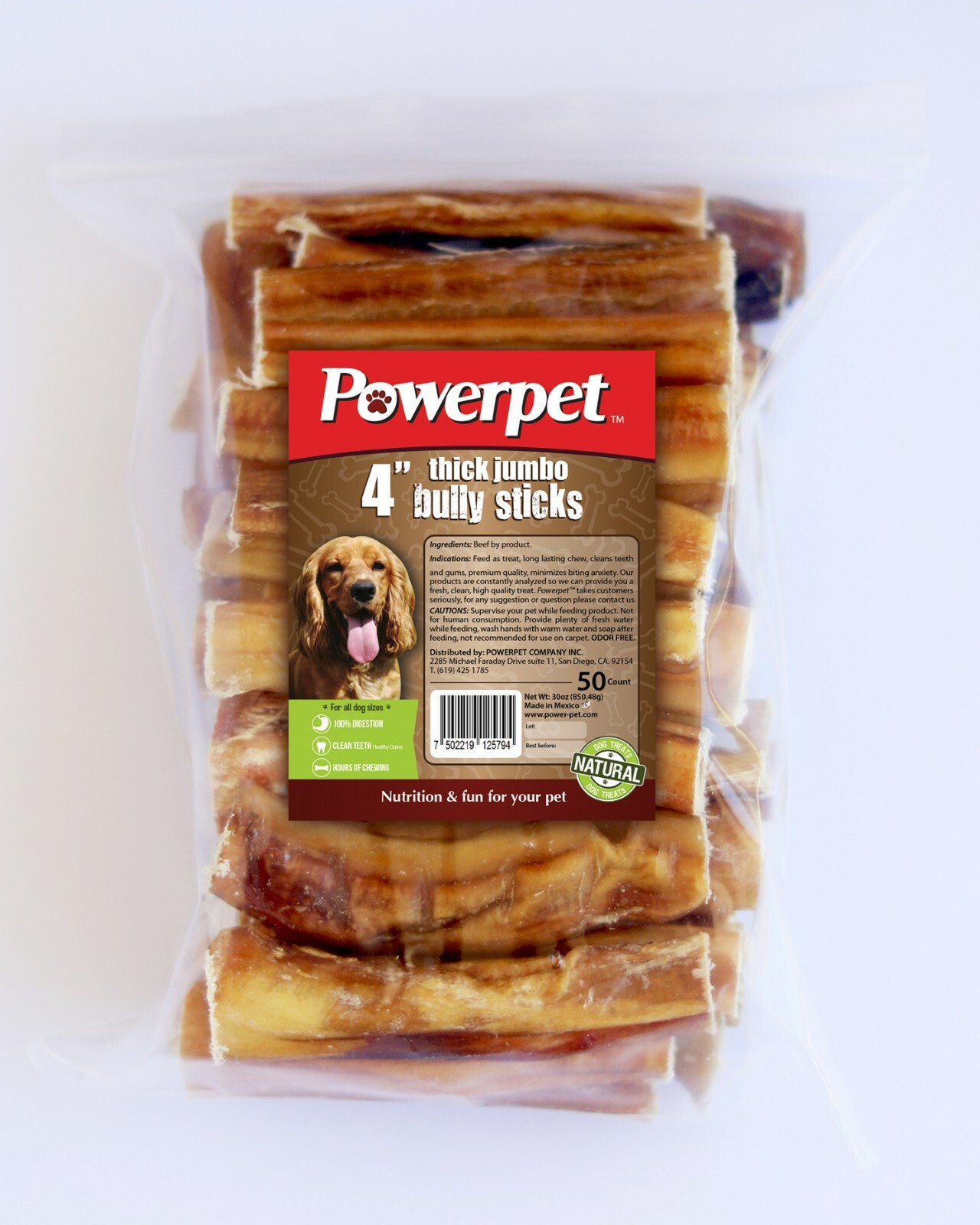 All Natural 4" Bully Jumbo Thick Sticks FDA & USDA APPROVED