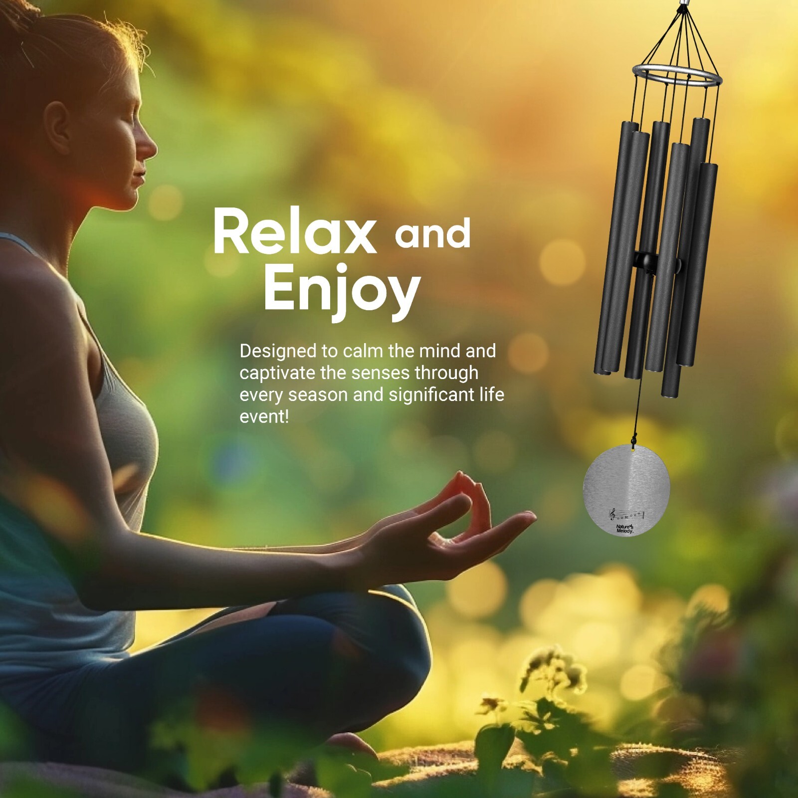 Nature's Melody Aureole Tuned Wind Chimes