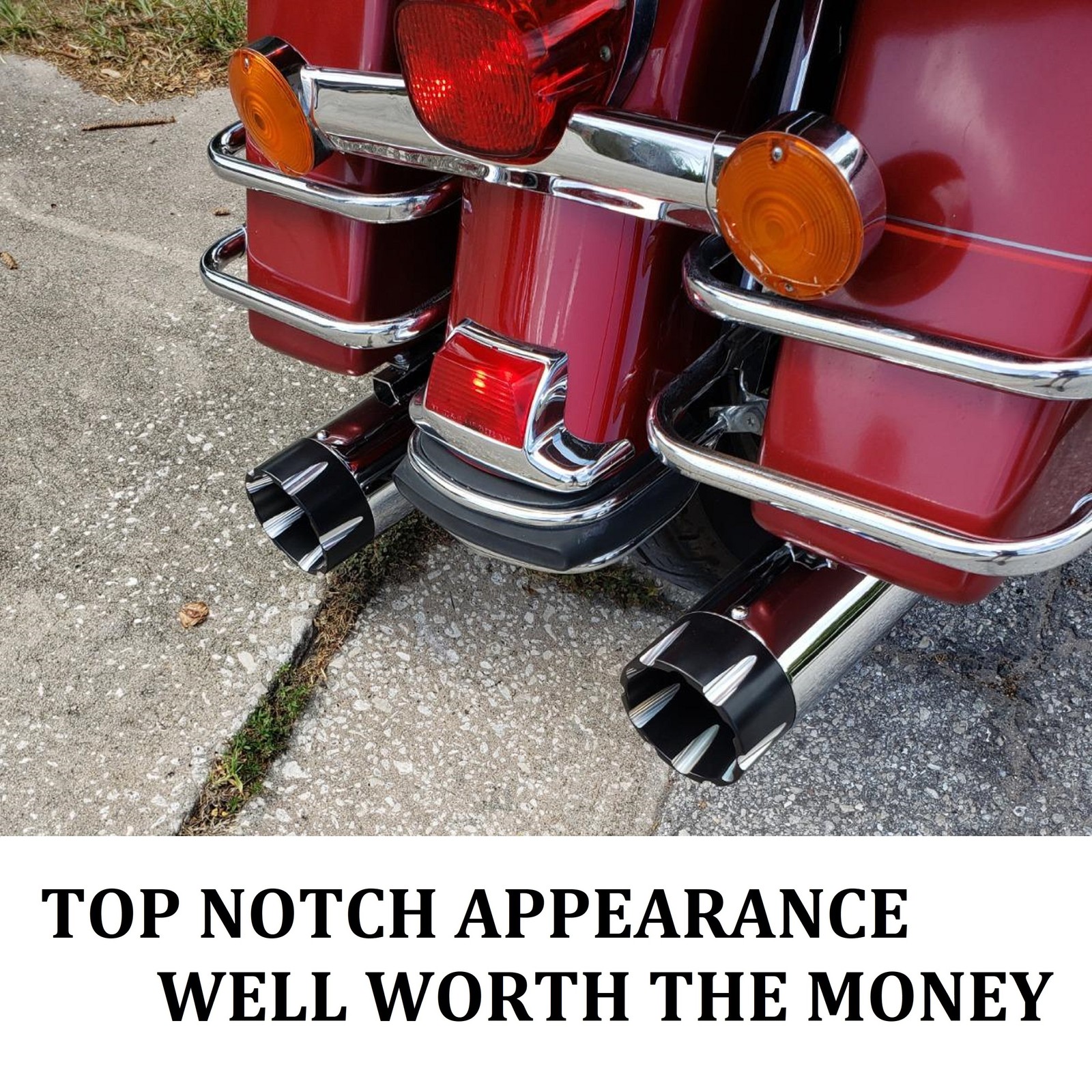 4" Slip on Exhaust Pipes for 2014-Up Indian Chieftain, Roadmaster Upgrading Tone