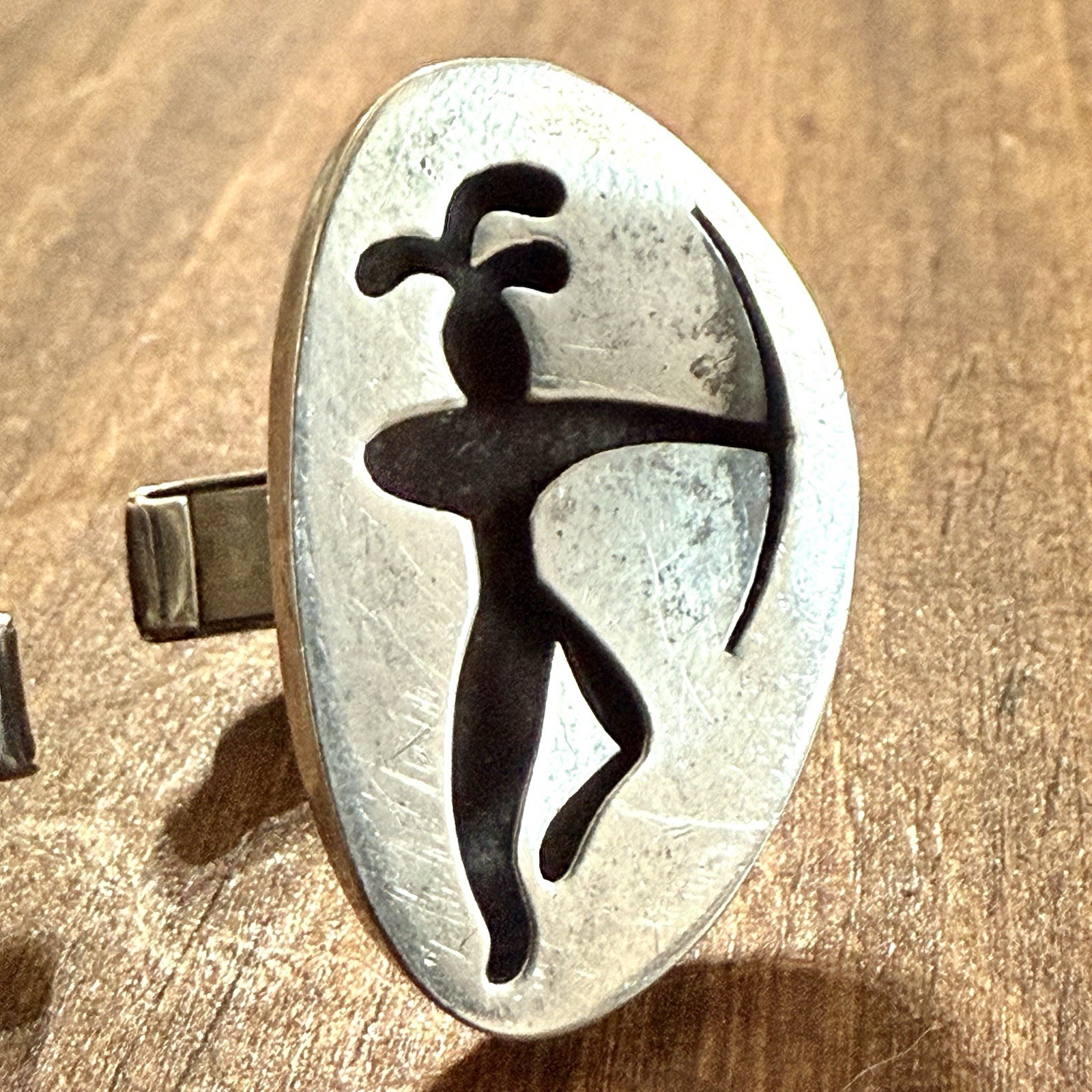 Vintage Mexican Sterling Bow Hunter Cufflinks 925