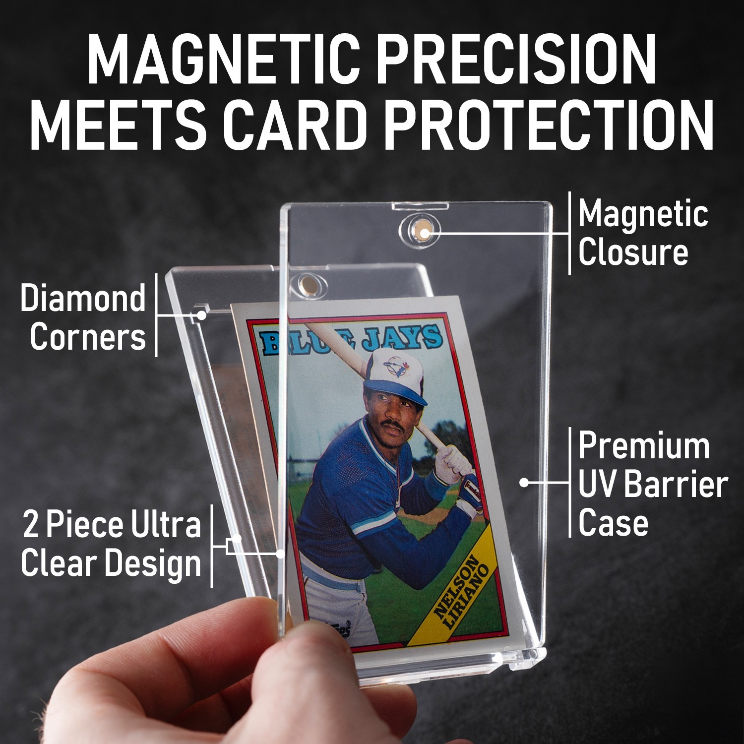 Premium One-Touch Magnetic Card Holders 35pt-360pt for Sports & TCG Trading Card